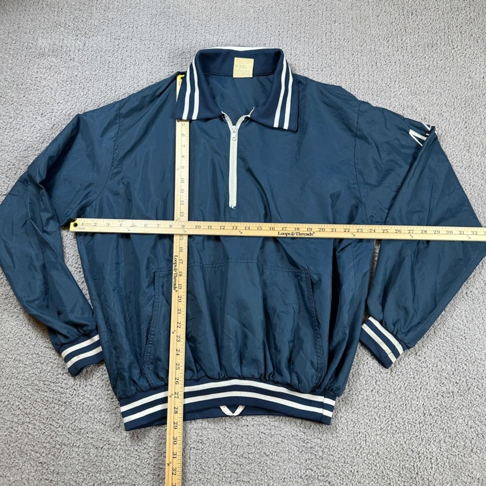 Other Vintage Windless Mens 44 Navy Blue Zip Pullover Jacket XXL Size US XXL / EU 58 / 5 - 2 Thumbnail
