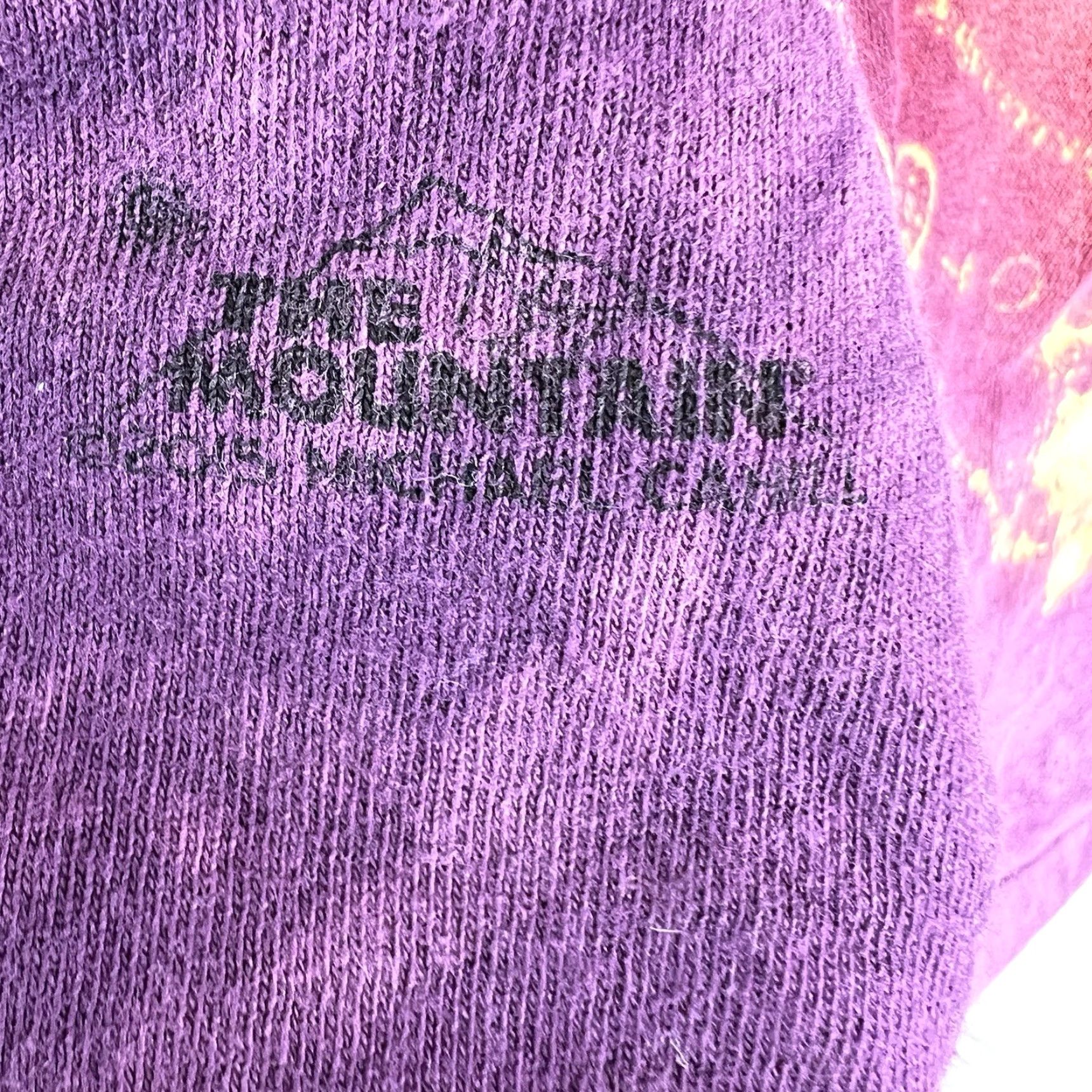 The Mountain The Mountain Mens T-Shirt 2010s Sun Face Tie-Dye Crew Neck Short Sleeve Purple Graphic Print All Seasons Size US M / EU 48-50 / 2 - 4 Thumbnail