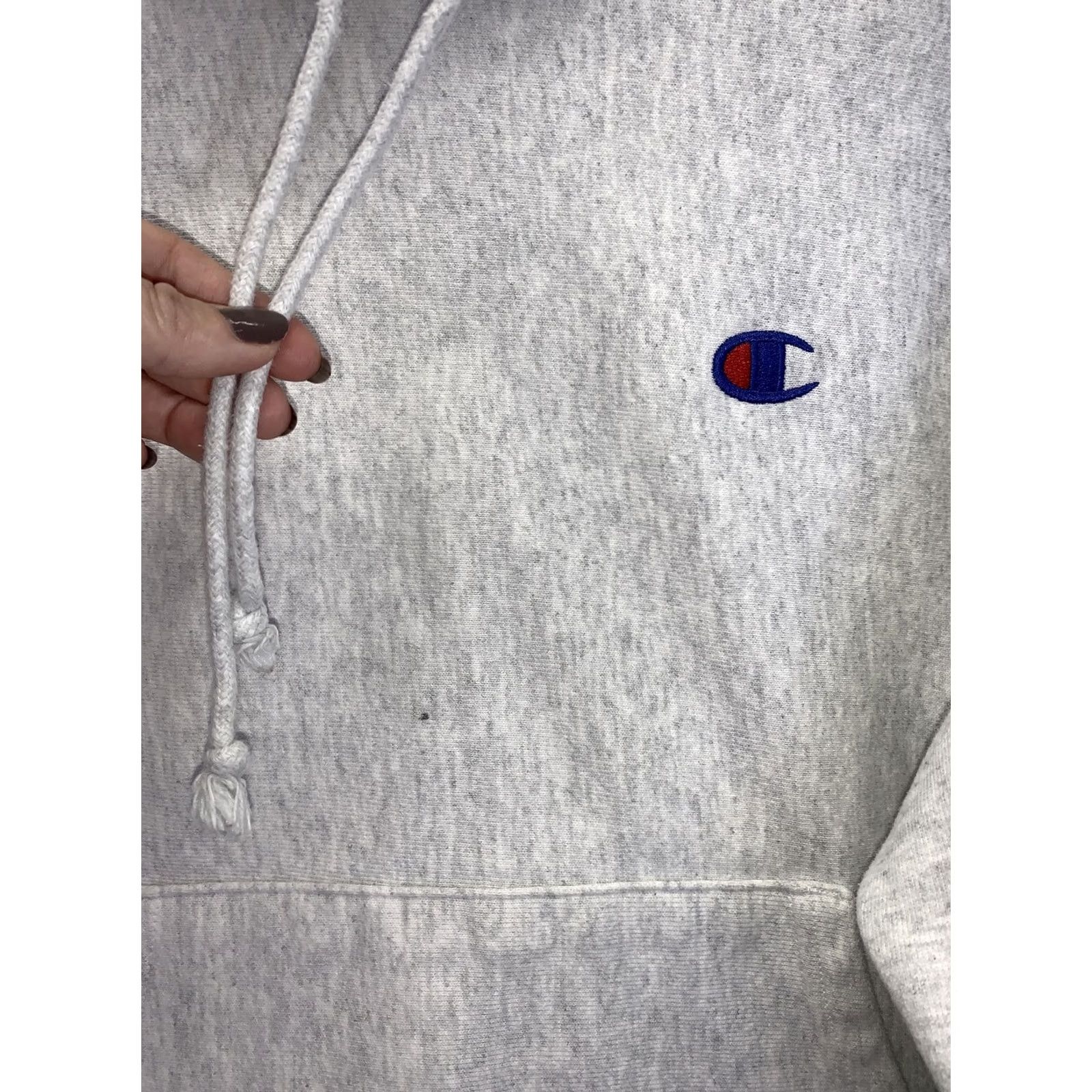 Champion VINTAGE Champion Reverse Weave Heather Grey Hoodie XS Mens/Womens Regular XS Size XS / US 0-2 / IT 36-38 - 4 Thumbnail
