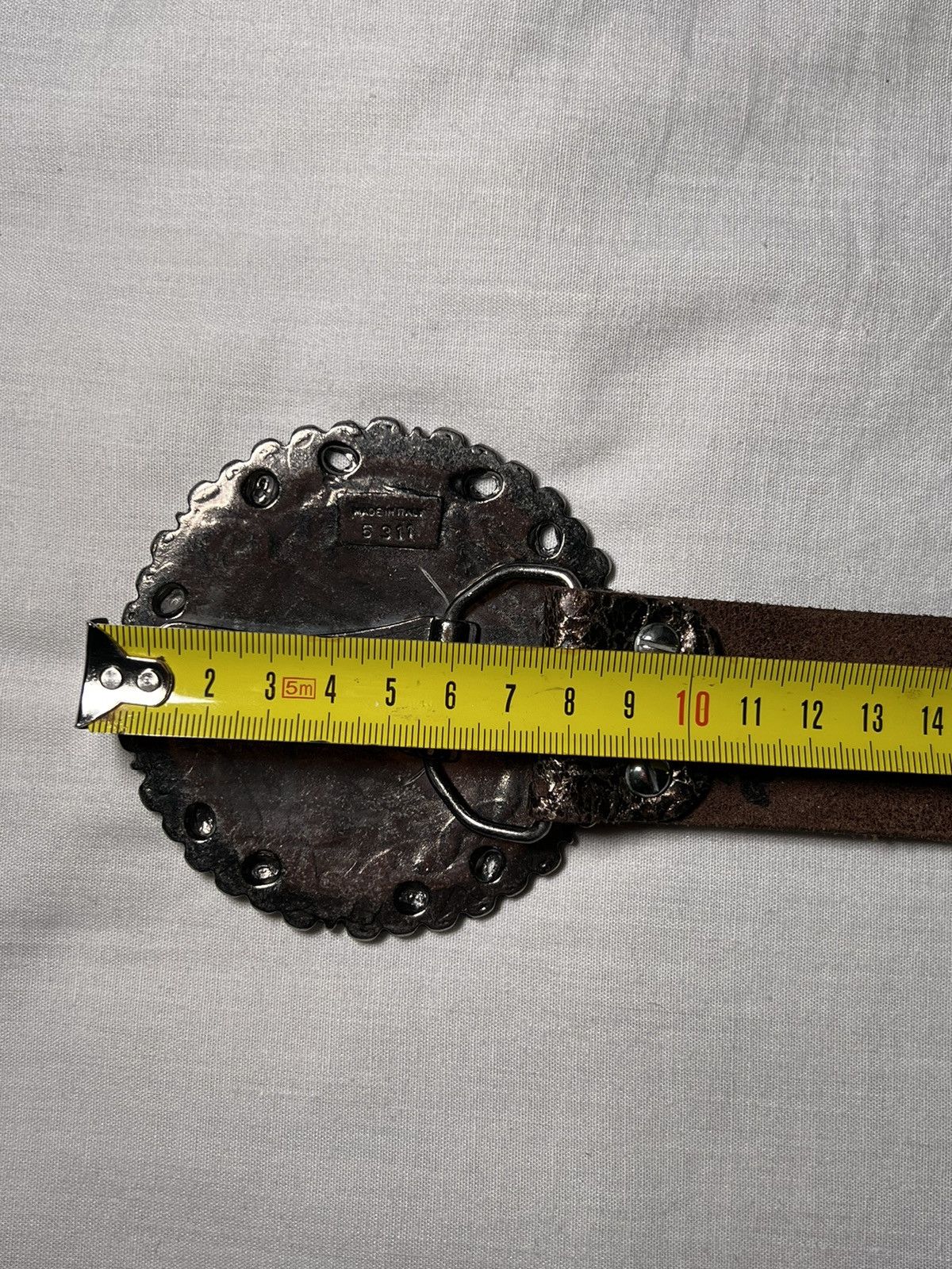 Cowboy Equipment Avant Garde Vintage Glamour Cowboy Leather belts Y2K Size 34 - 9 Thumbnail