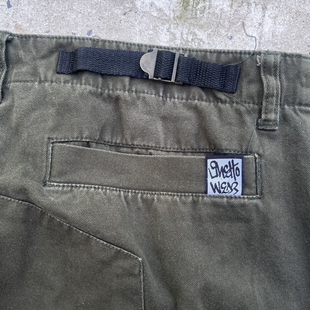 Vintage Vintage GHETTOWEAR Skate Brand Button Fly Cargo Pants Size US 34 / EU 50 - 8 Thumbnail