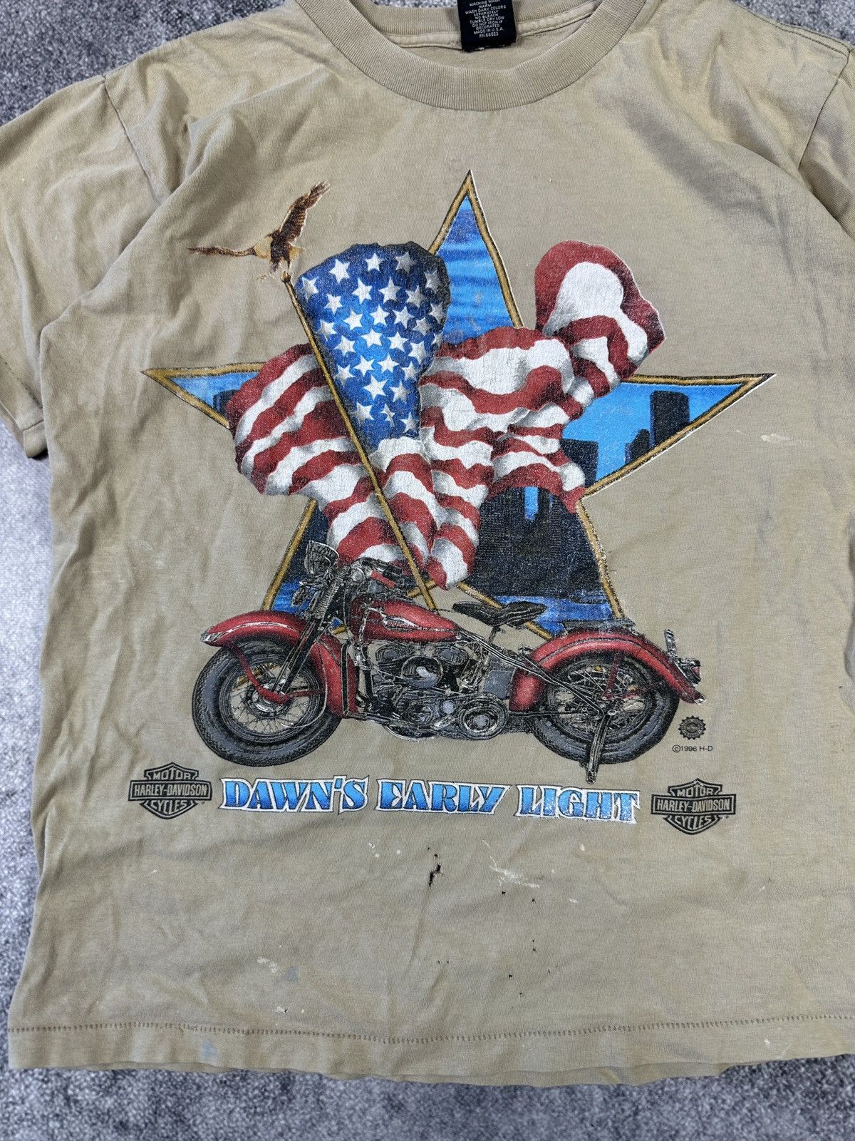 Harley Davidson Vintage Harley Davidson Dawn’s Early Light Logo 1995 Rare M Size US XL / EU 56 / 4 - 2 Thumbnail