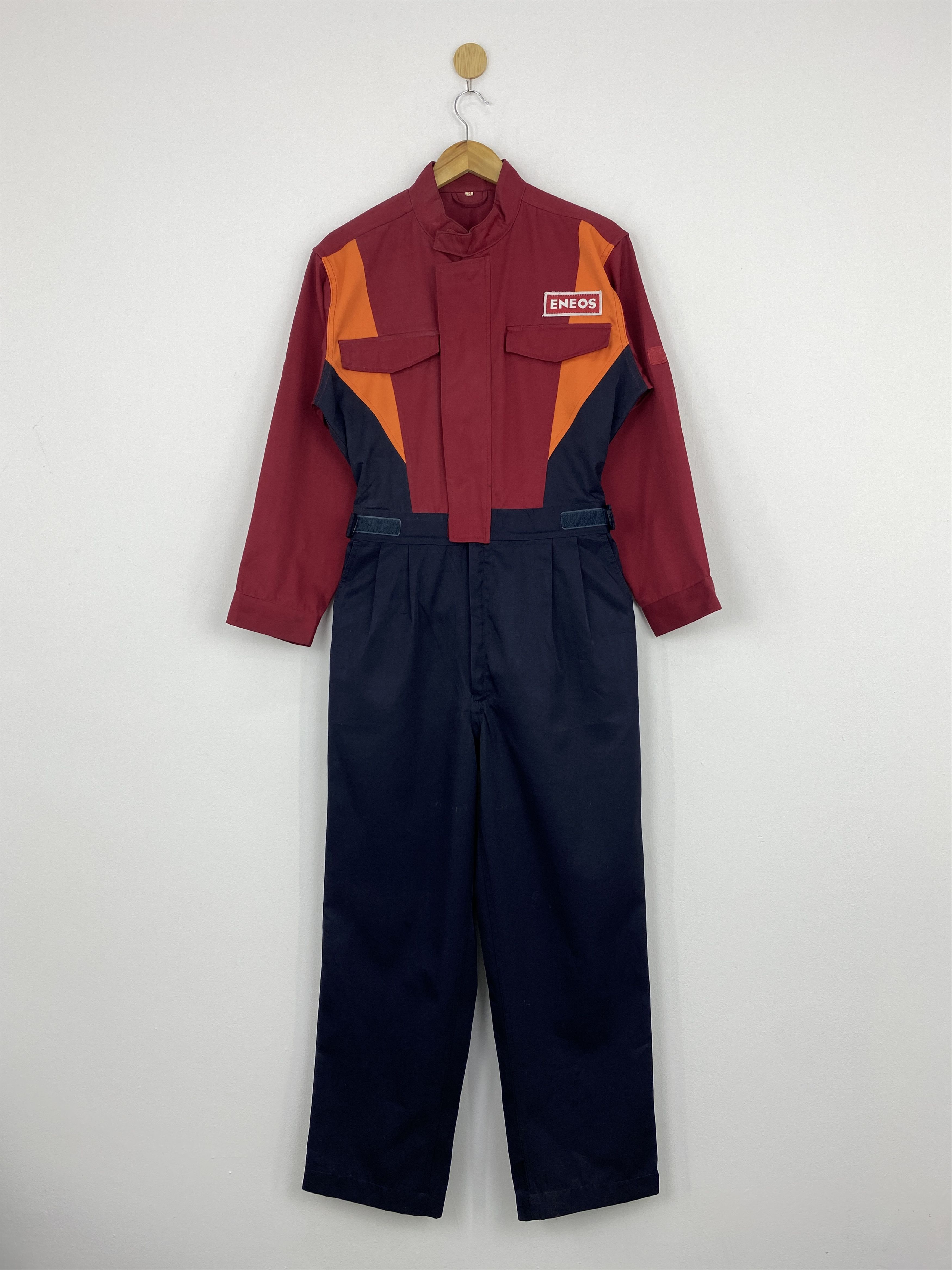 Japanese Brand Vintage Eneos Initial D Movie Mechanic Coverall J1846 Size US M / EU 48-50 / 2 - 1 Thumbnail