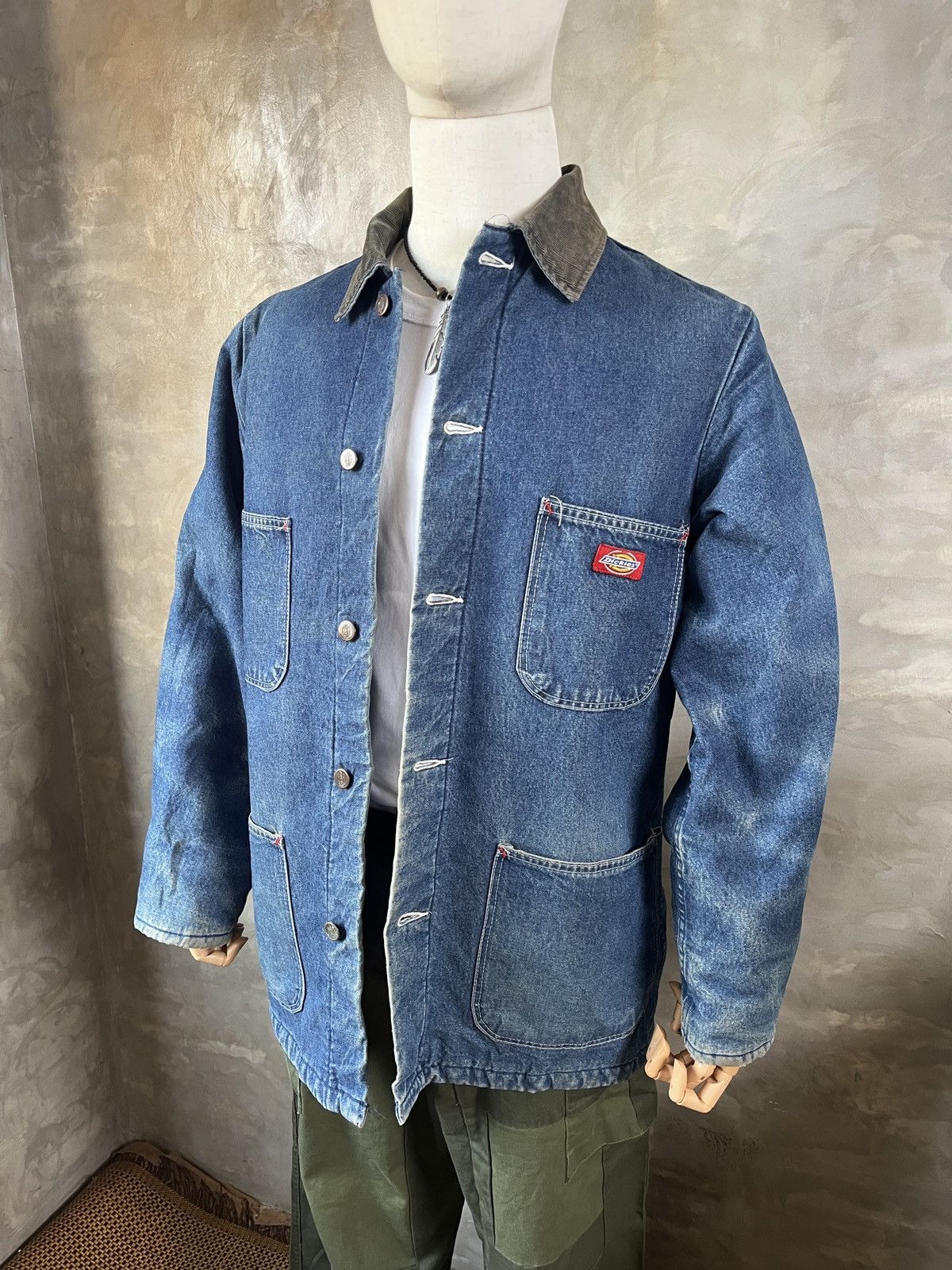 Dickies Vintage Dickies Blanket Lined Denim Chore Jacket Size US M / EU 48-50 / 2 - 2 Thumbnail