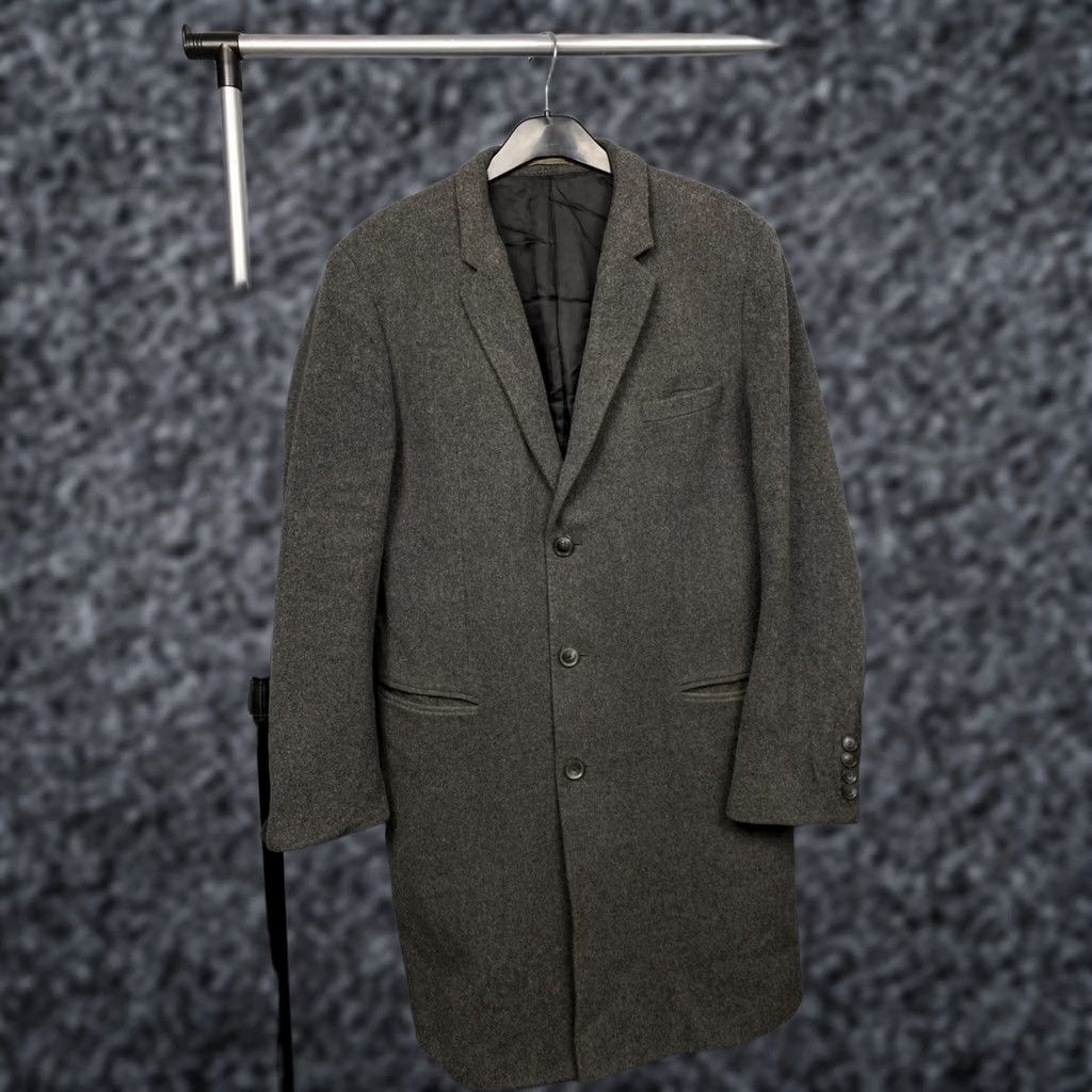Hugo Boss HUGO BOSS Coat Mens Wool Coat Jacket L Gray Wool Overcoat Boxy Coat Mens Size US L / EU 52-54 / 3 - 1 Thumbnail