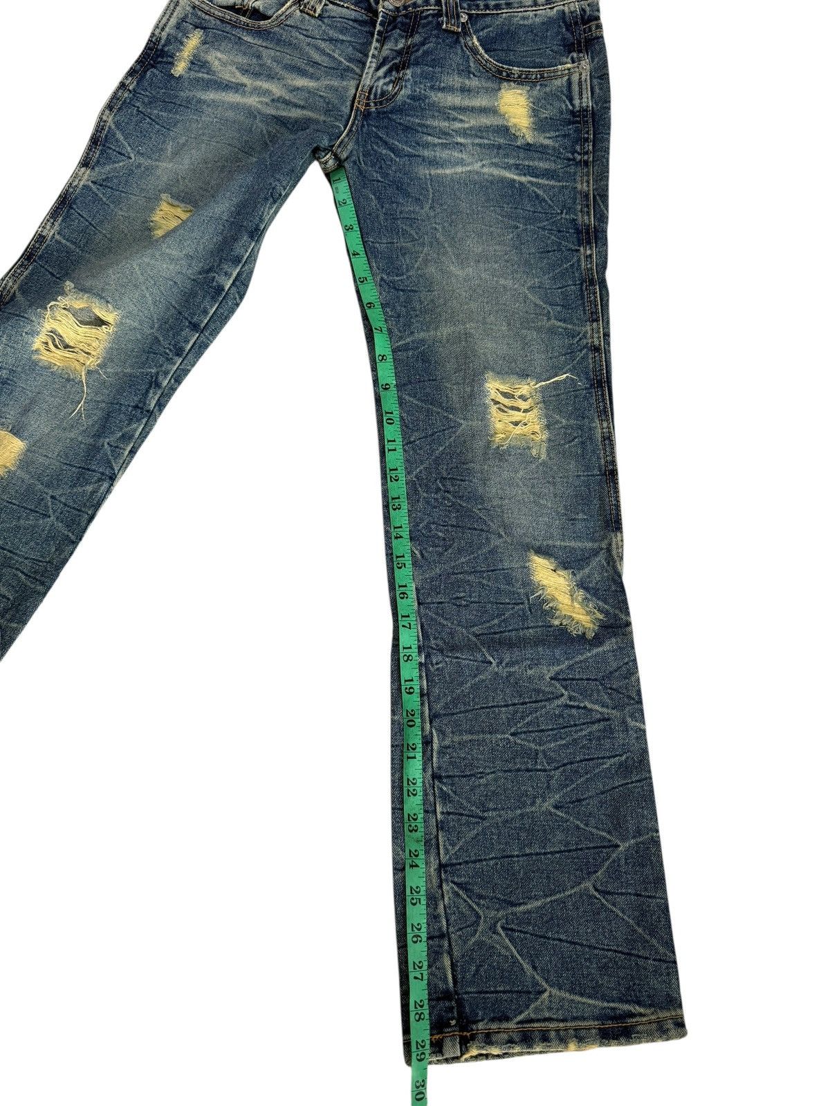 Japanese Brand Vintage Japanese World Bazaar Distressed Design Jeans Size US 29 - 14 Thumbnail