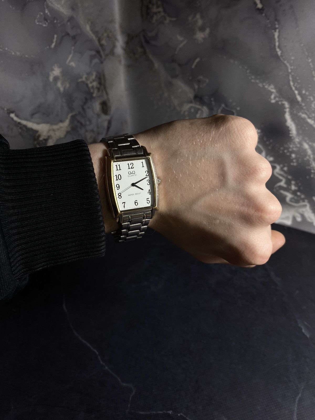 Jewelry Q&Q Quartz Rectangular Watch – Classic Appeal Japanese Brand Size ONE SIZE - 2 Thumbnail