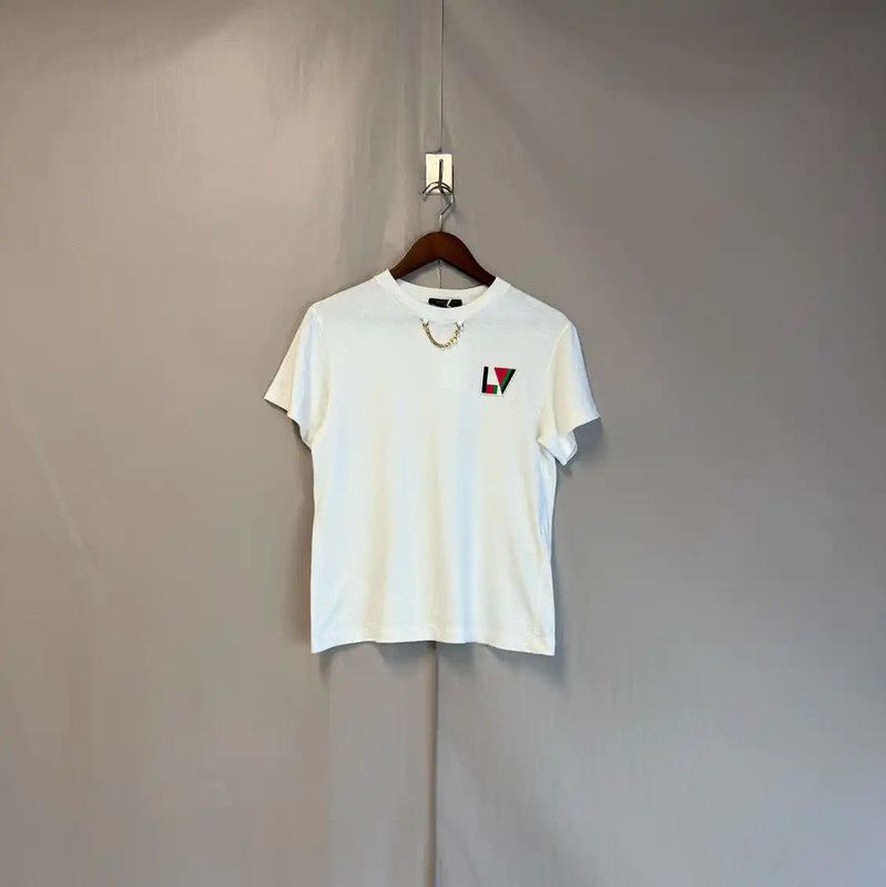 Louis Vuitton Louis Vuitton Women's White Cotton T-Shirt 0089 Size XS / US 0-2 / IT 36-38 - 1 Thumbnail
