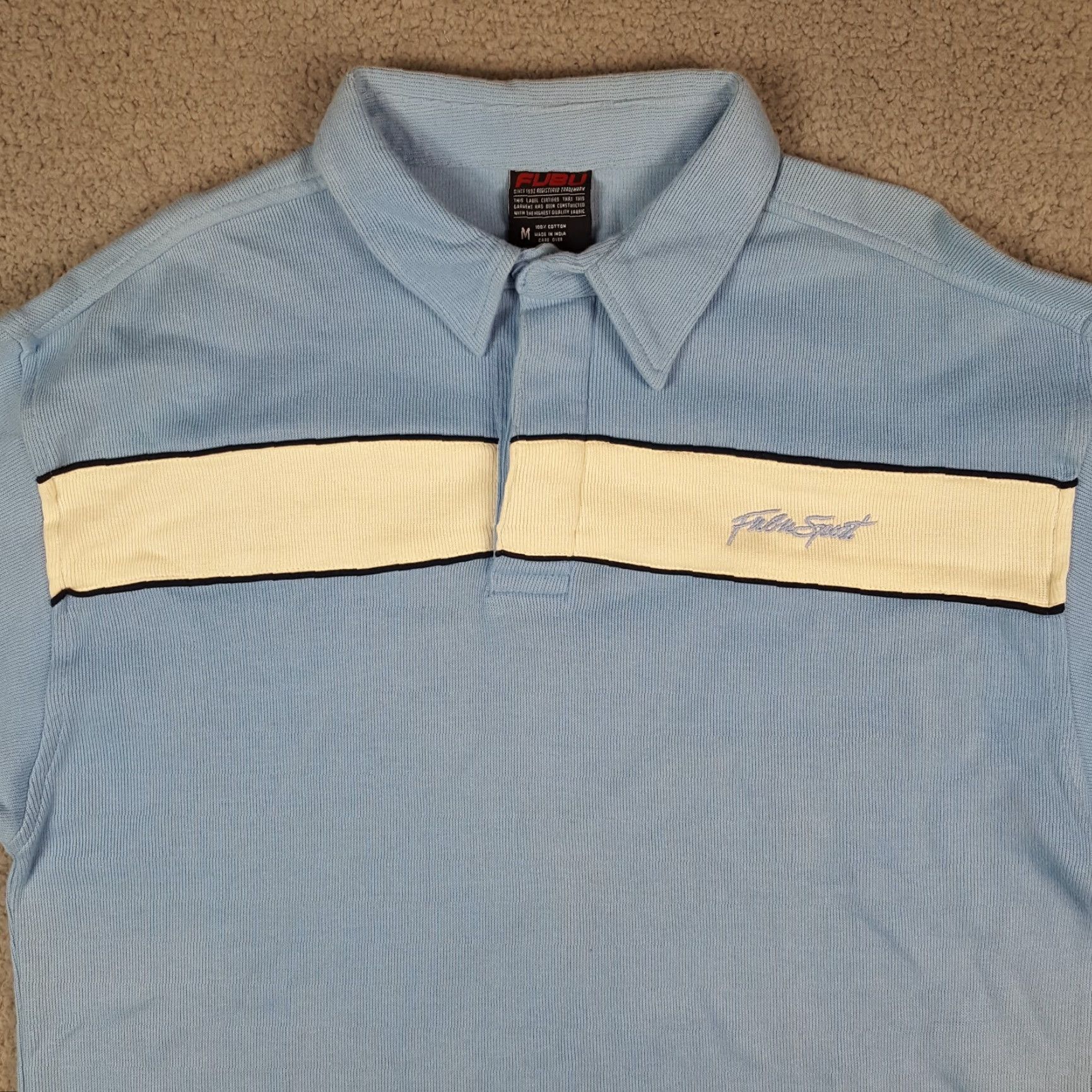 Fubu VINTAGE Y2K FUBU Preppy Striped Polo Shirt Mens Size M Hip-Hop Vintage Size US M / EU 48-50 / 2 - 2 Thumbnail