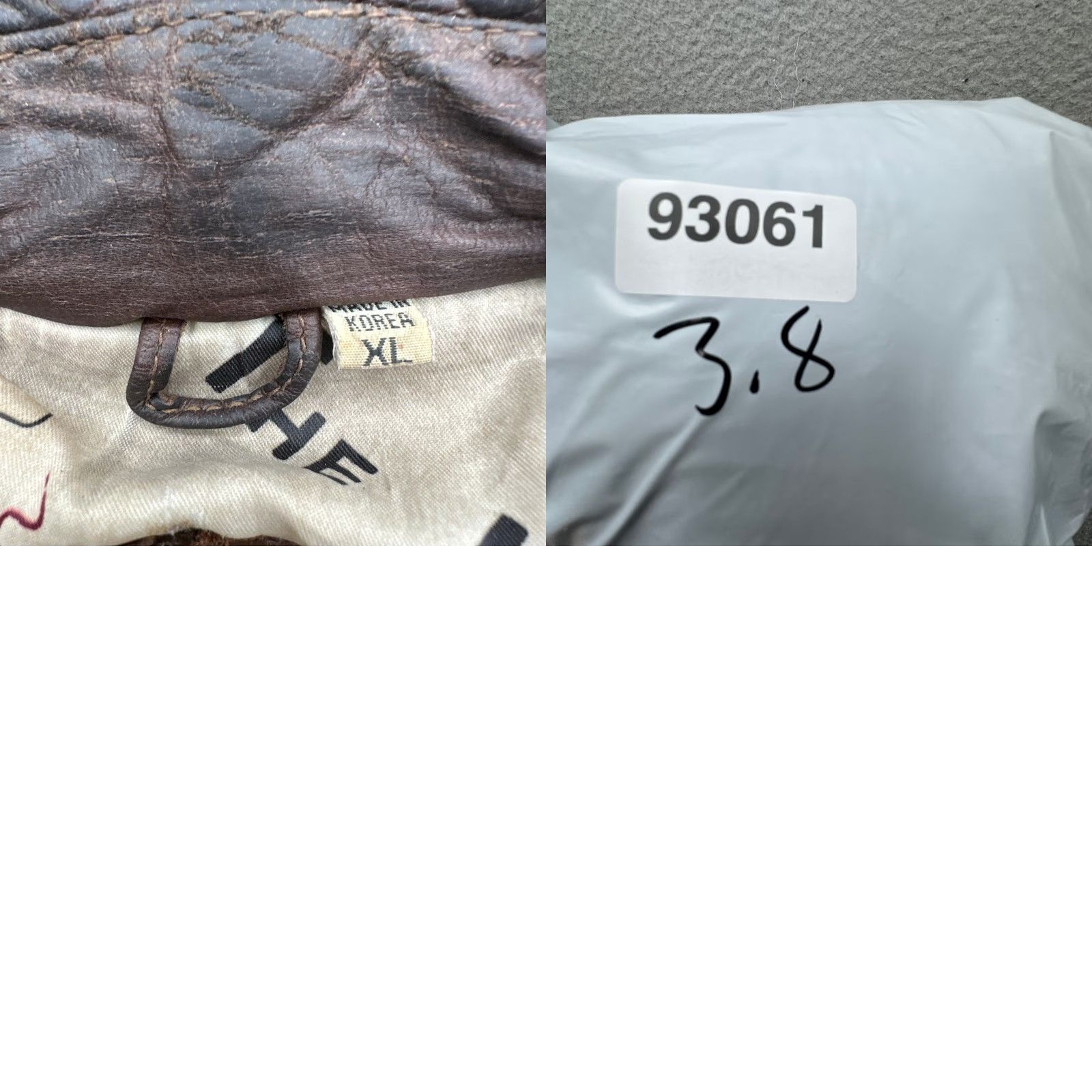 Roundtree & Yorke VINTAGE Roundtree & Yorke Bomber Leather Jacket Mens XL Brown Map Lined Flight Jacket Size US XL / EU 56 / 4 - 10 Thumbnail