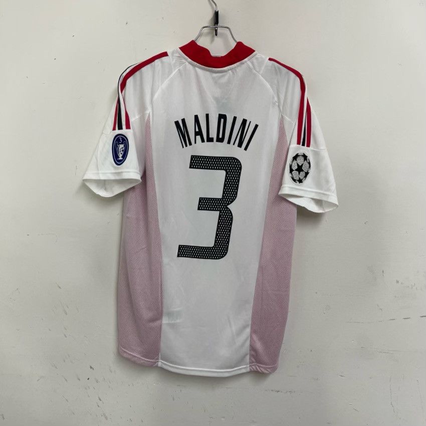 Vintage 02-03 Maldini AC Milan Away Soccer Jersey Size US L / EU 52-54 / 3 - 2 Thumbnail