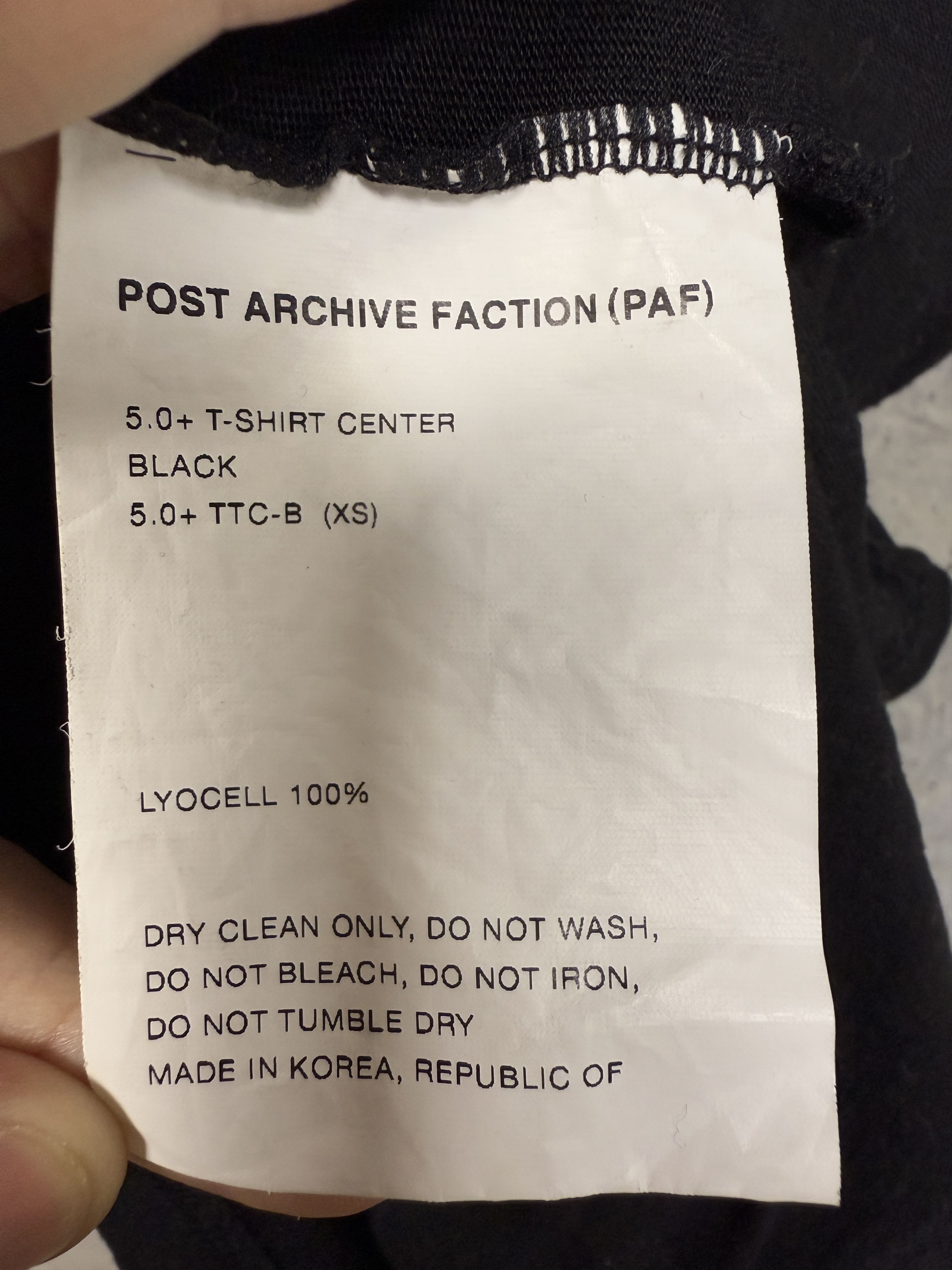 POST ARCHIVE FACTION (PAF) Post Archive Faction (PAF) 5.0+ balaclava T-Shirt Center Size US XS / EU 42 / 0 - 10 Thumbnail