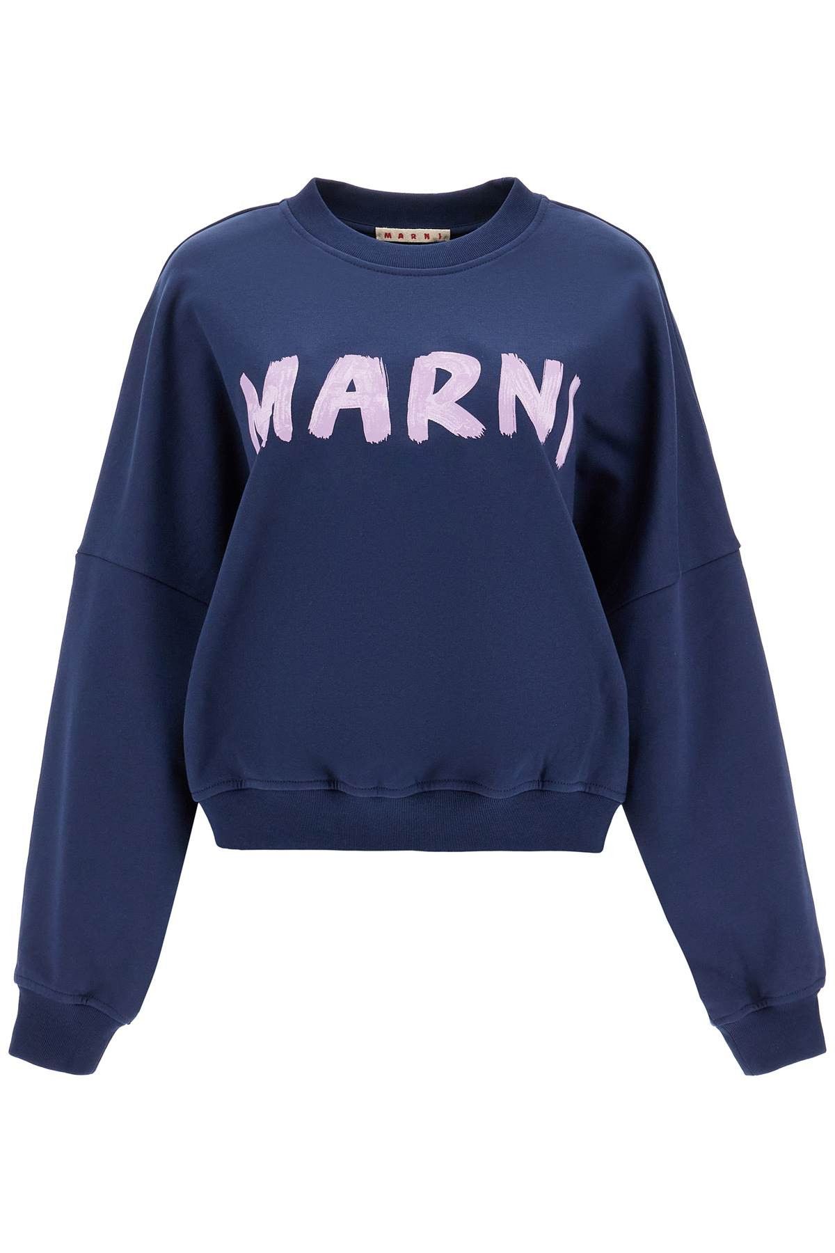 Marni MARNI Crewneck Sweatshirt With Logo Size S / US 4 / IT 40 - 1 Thumbnail