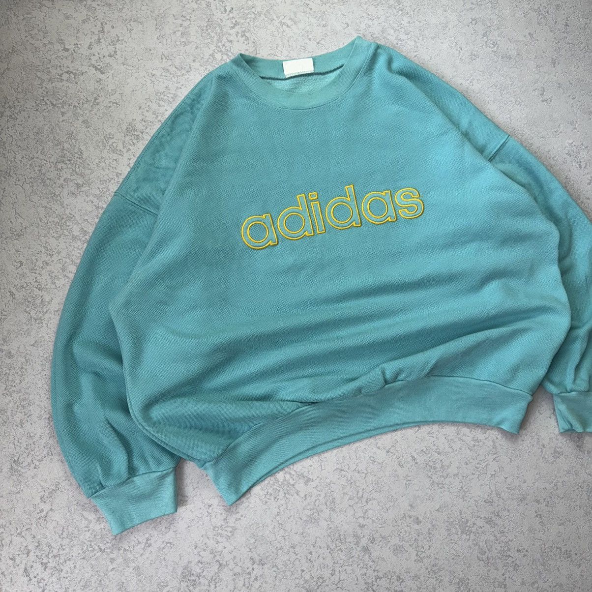 Adidas Vintage 90’ Adidas Oversized Sweatshirt Size S/M Size US S / EU 44-46 / 1 - 3 Thumbnail