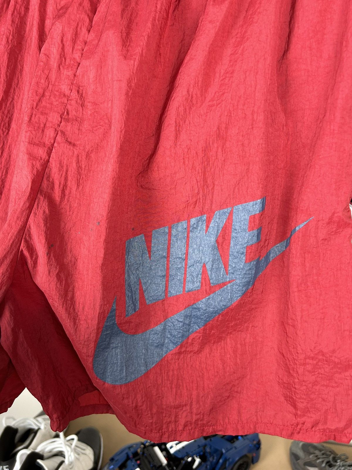 Nike × Vintage Vintage 90s Nike Nylon Shorts Size US 33 - 2 Thumbnail