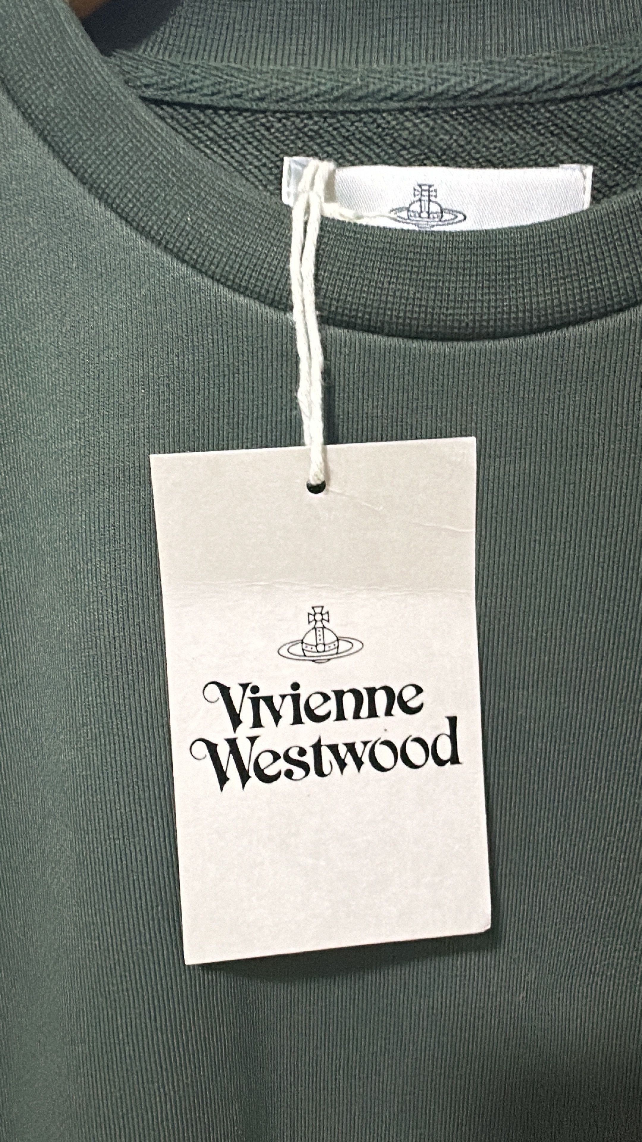 Vintage × Vivienne Westwood Vivienne Westwood Orb Logo Sweatshirt Green Size XLarge Size US XL / EU 56 / 4 - 4 Thumbnail