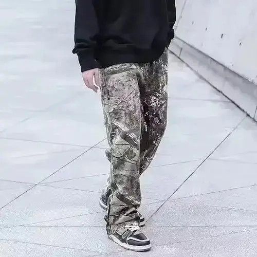 Japanese Brand BLACK FRIDAY SALE Mixed Camo Print Cargo Straight Leg Size US 34 / EU 50 - 3 Thumbnail