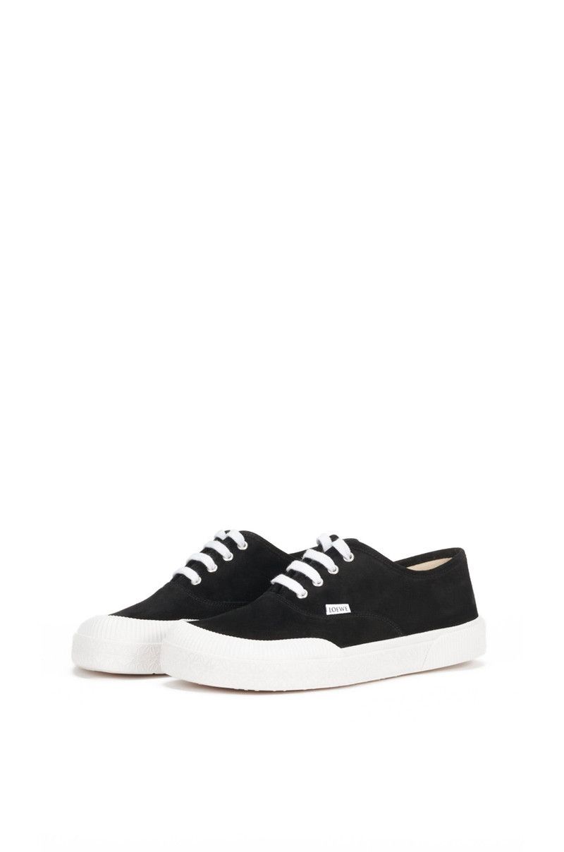 Loewe o1in1g0426 555 / Terra Vulca Lace-Up Sneakers in Black Size US 12 / EU 45 - 3 Thumbnail