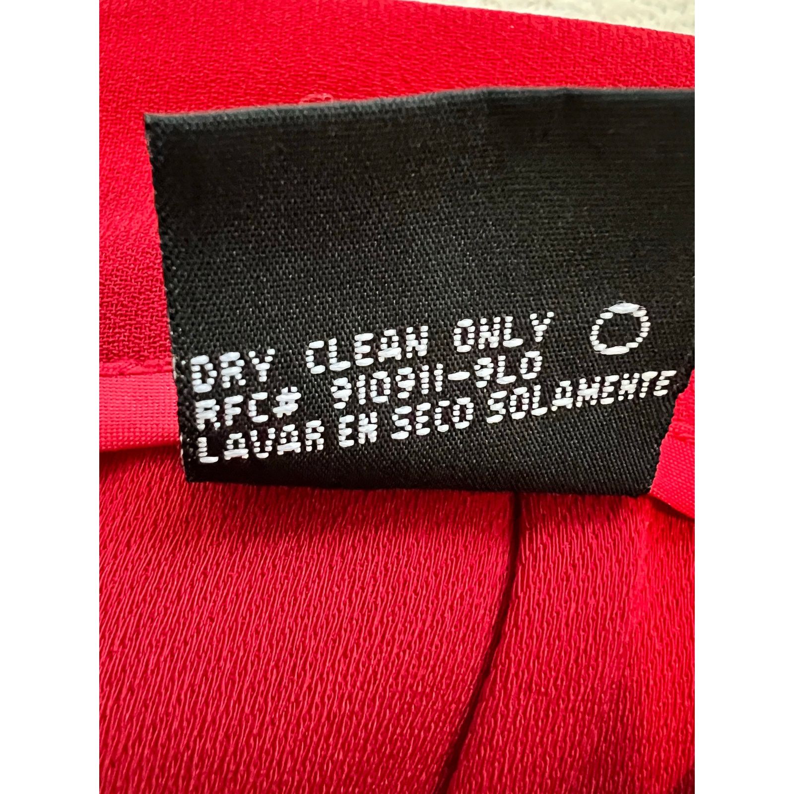George George Ultra High Rise Straight Leg Red Dress Pants Size 10 Size 32" / US 10 / IT 46 - 7 Thumbnail