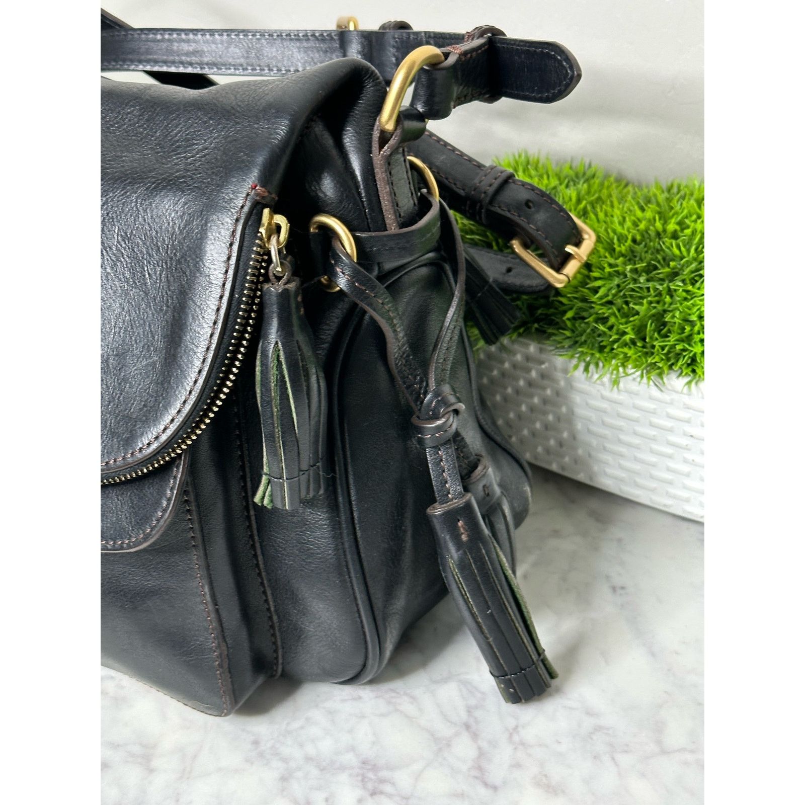 Dooney & Bourke Rare Dooney and Bourke Brown Florentine Saddle Size ONE SIZE - 2 Thumbnail