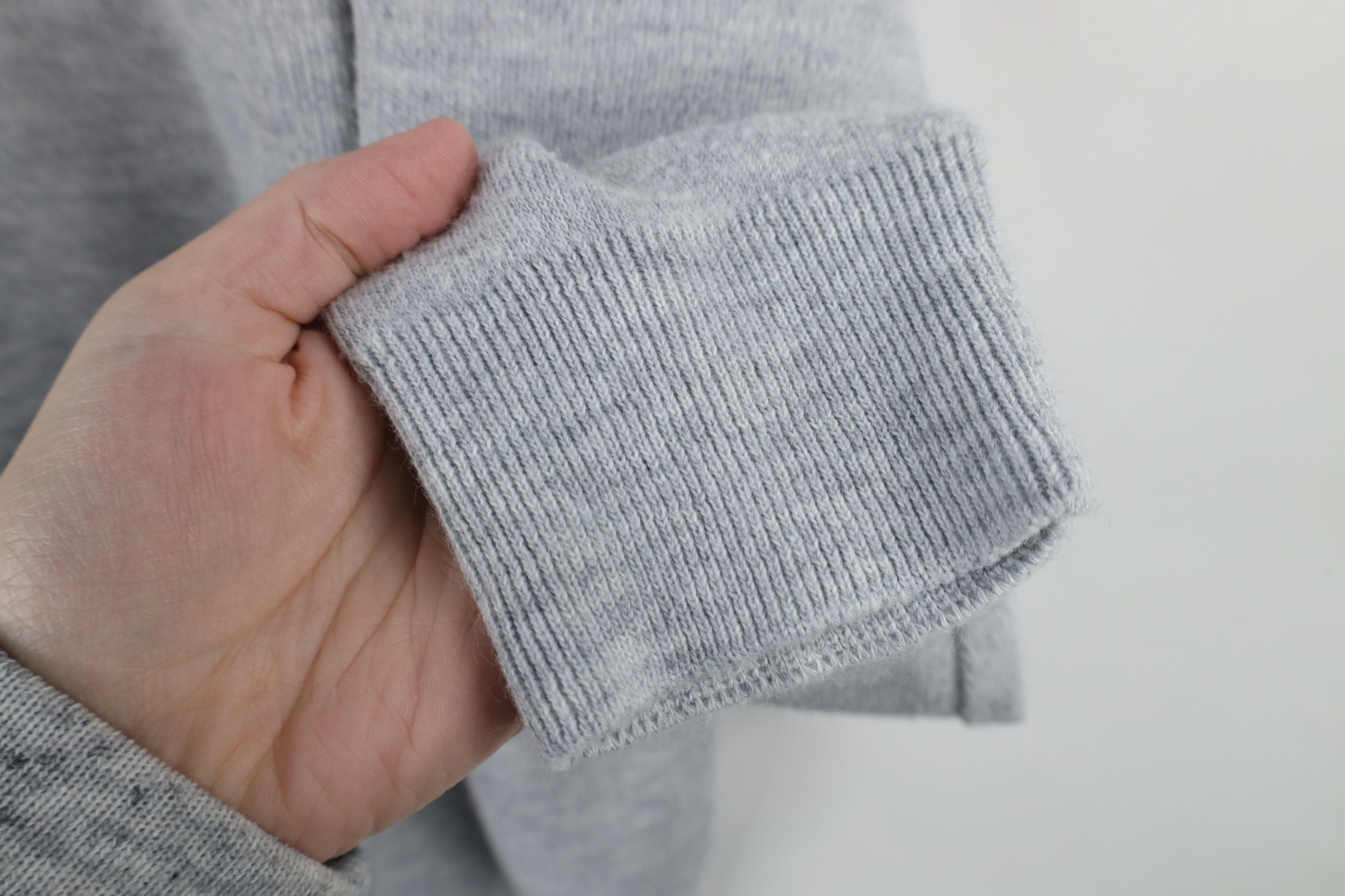 Vintage Vintage 70s Streetwear Knit V-Neck Sweater Heather Gray USA Size US XL / EU 56 / 4 - 6 Thumbnail