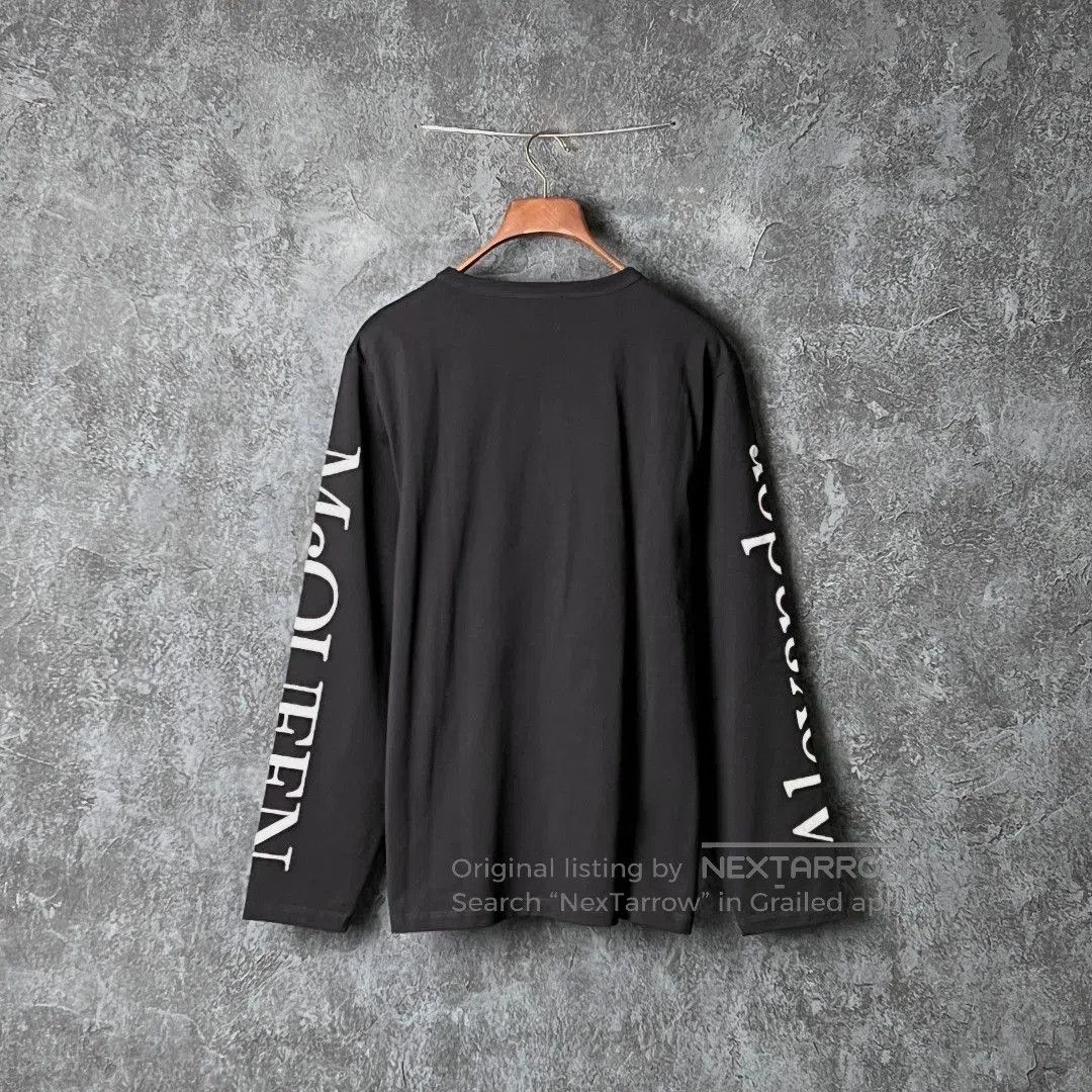 Alexander McQueen Alexander McQueen Black Printed Cotton T-shirt. Size US XS / EU 42 / 0 - 2 Thumbnail
