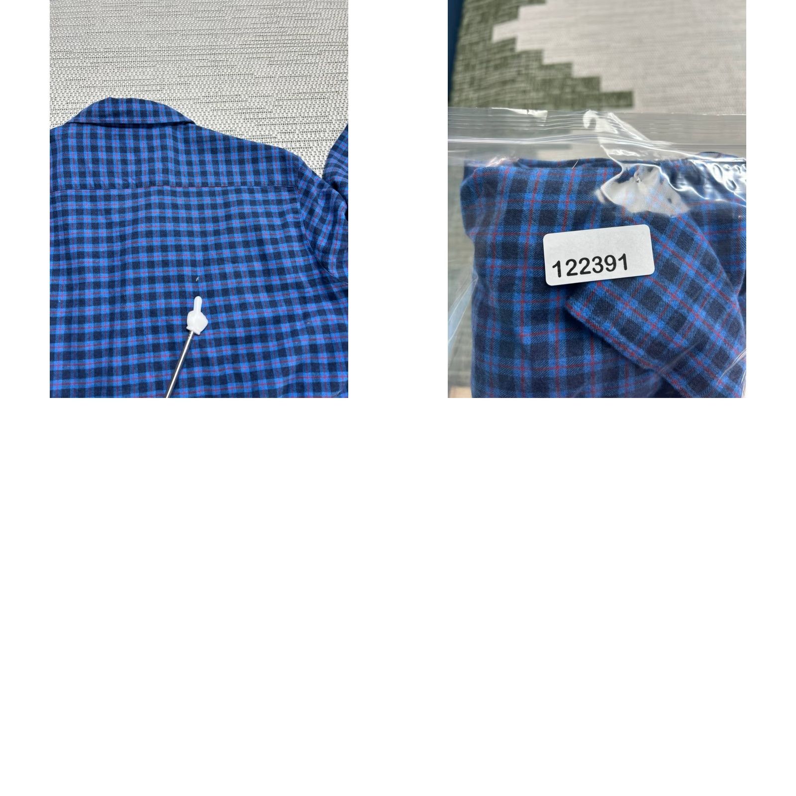 Vintage Frank And Eileen Shirt Womens Medium Blue Cotton Plaid Flannel Button Up Size M / US 6-8 / IT 42-44 - 9 Thumbnail