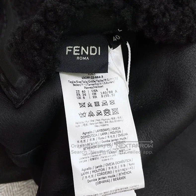 Fendi Fendi Black shearling leather jacket Size XS / US 0-2 / IT 36-38 - 8 Thumbnail