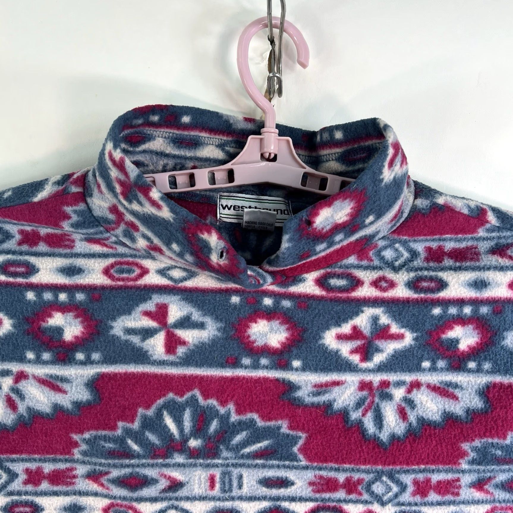 Vintage VINTAGE Westbound Sweatshirt Women Purple Geometric Pull Over Southwest Sport Size L Size L / US 10 / IT 46 - 2 Thumbnail