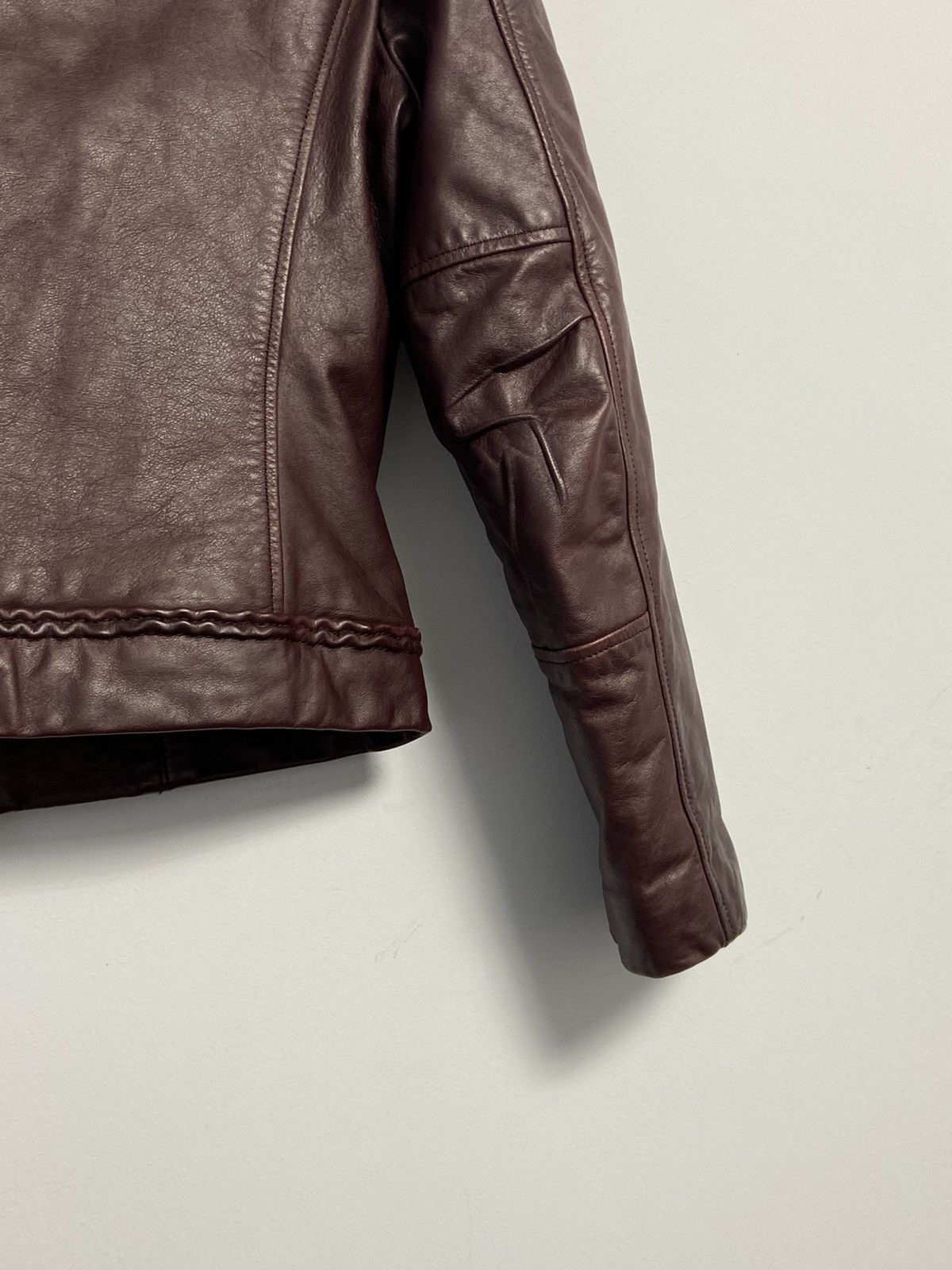 Giorgio Armani Giorgio Armani Vintage Leather Jacket Size M / US 6-8 / IT 42-44 - 21 Thumbnail