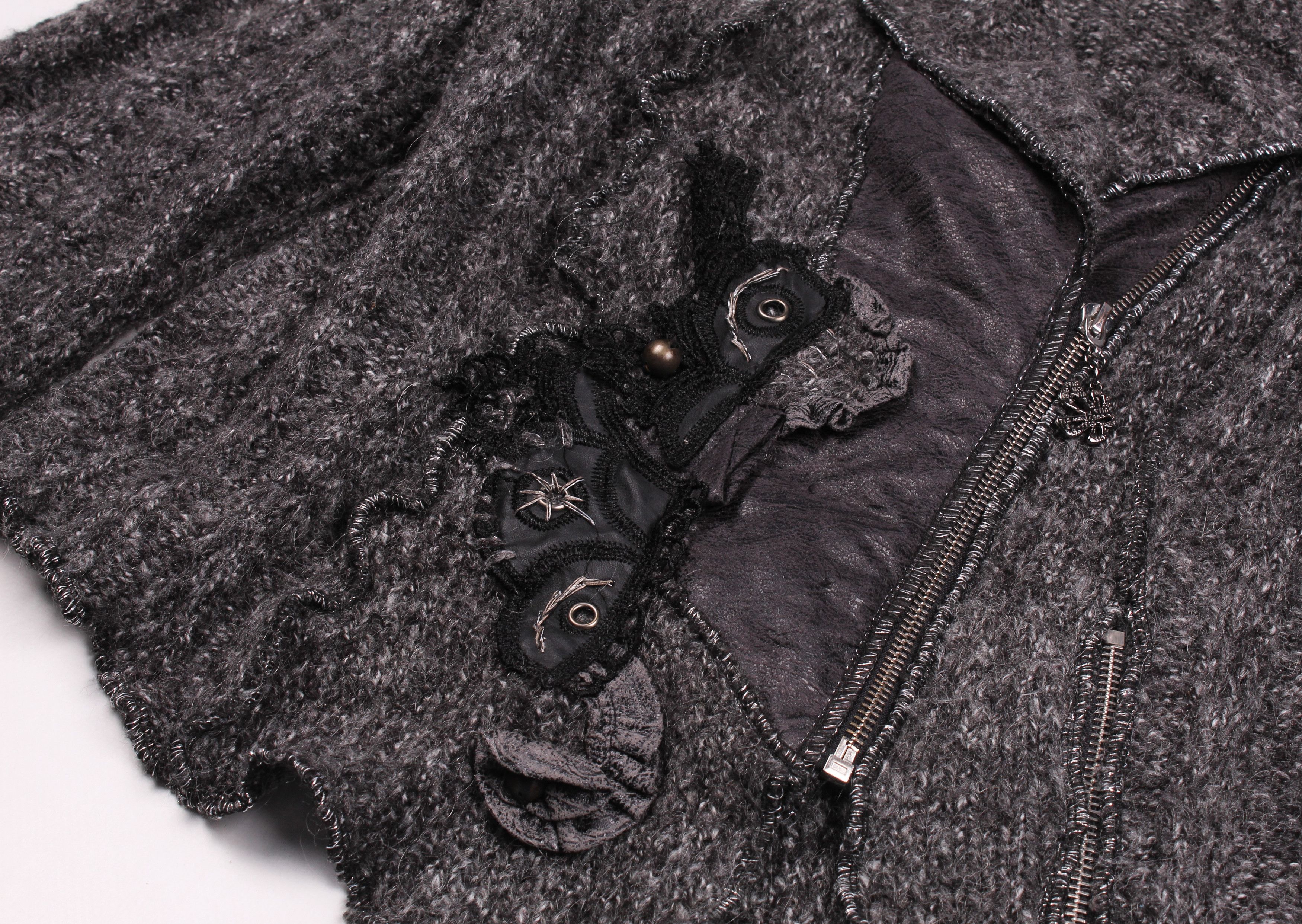 Vintage Vintage Juju & Christine French Grunge Faux Fur Cardigan Size M / US 6-8 / IT 42-44 - 4 Thumbnail