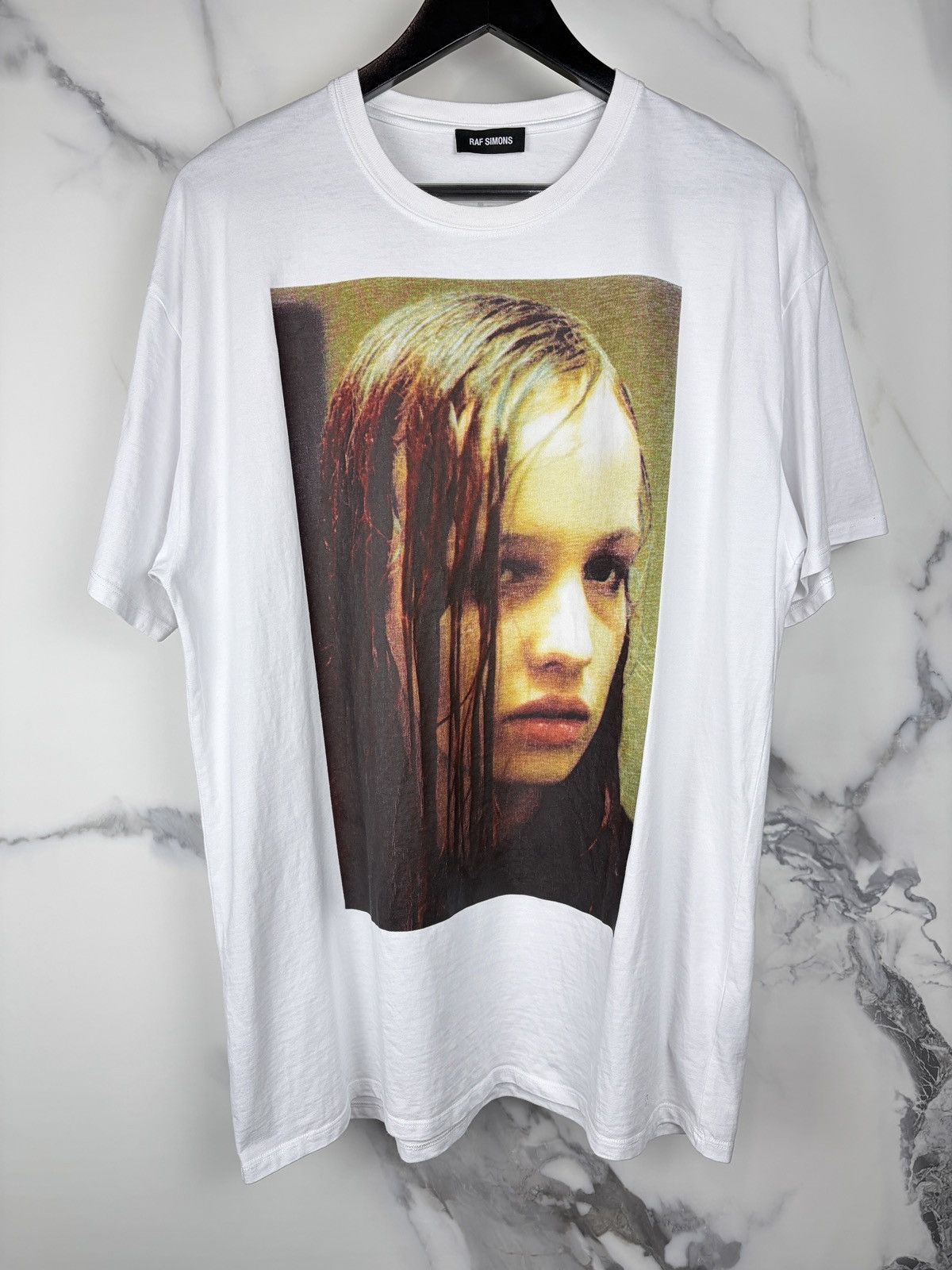 FW18 Raf Simons Christiane F Wet Hair Tshirt White