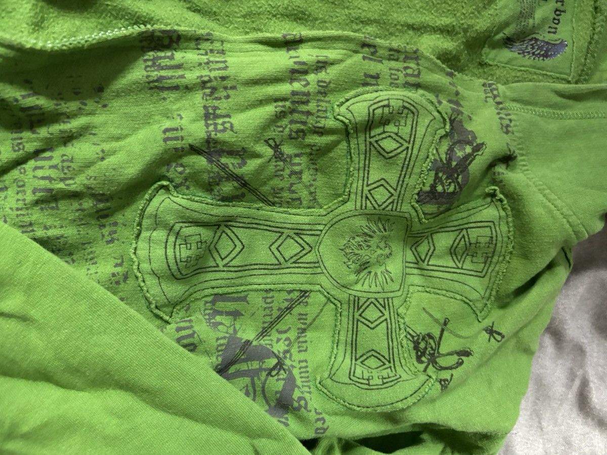 Carbon Distressed Y2K cross hoodie used good condition soze L fit M Size US L / EU 52-54 / 3 - 2 Thumbnail