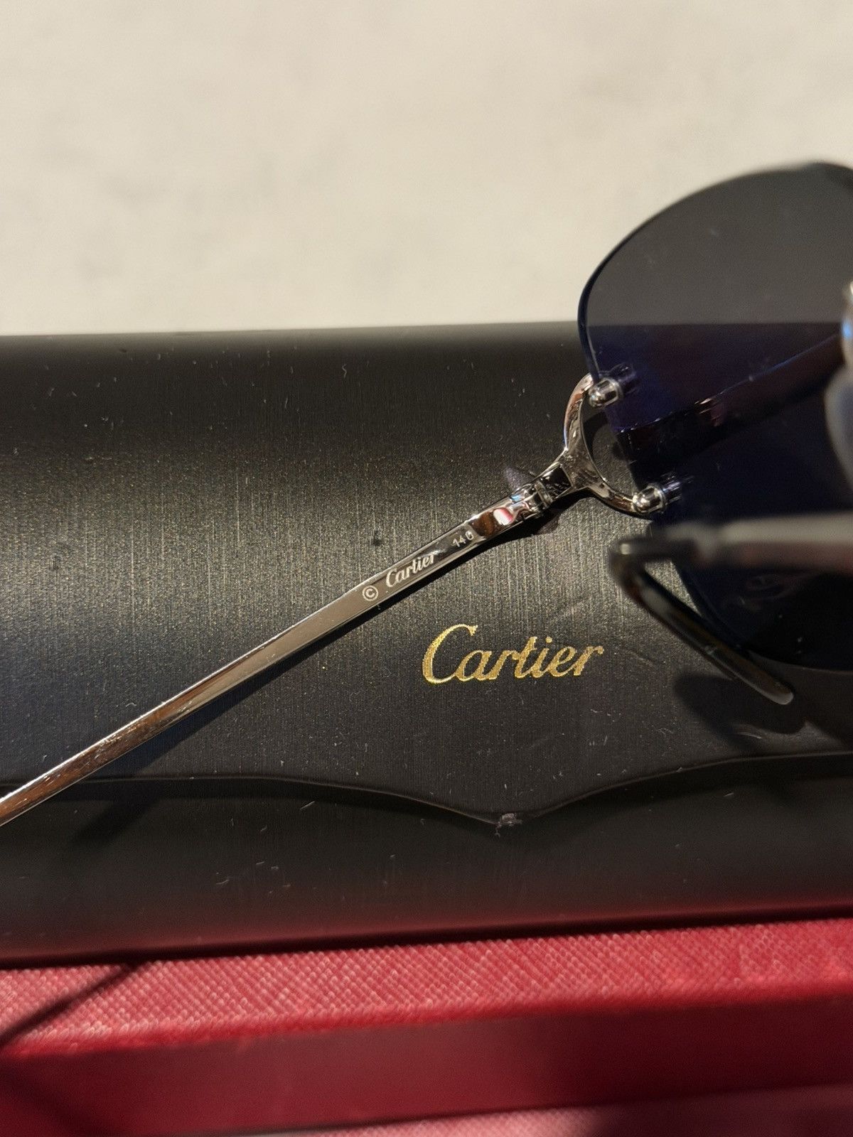 Cartier Cartier Piccadilly “Big C” Sunglasses Size ONE SIZE - 4 Thumbnail