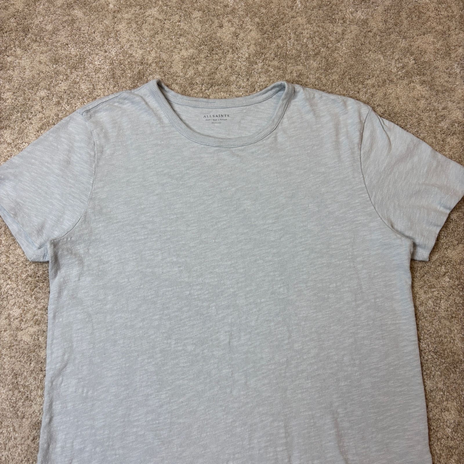 Allsaints Allsaints Halen Slub Cotton Short Sleeve Crew Shirt Men's S Size US S / EU 44-46 / 1 - 2 Thumbnail