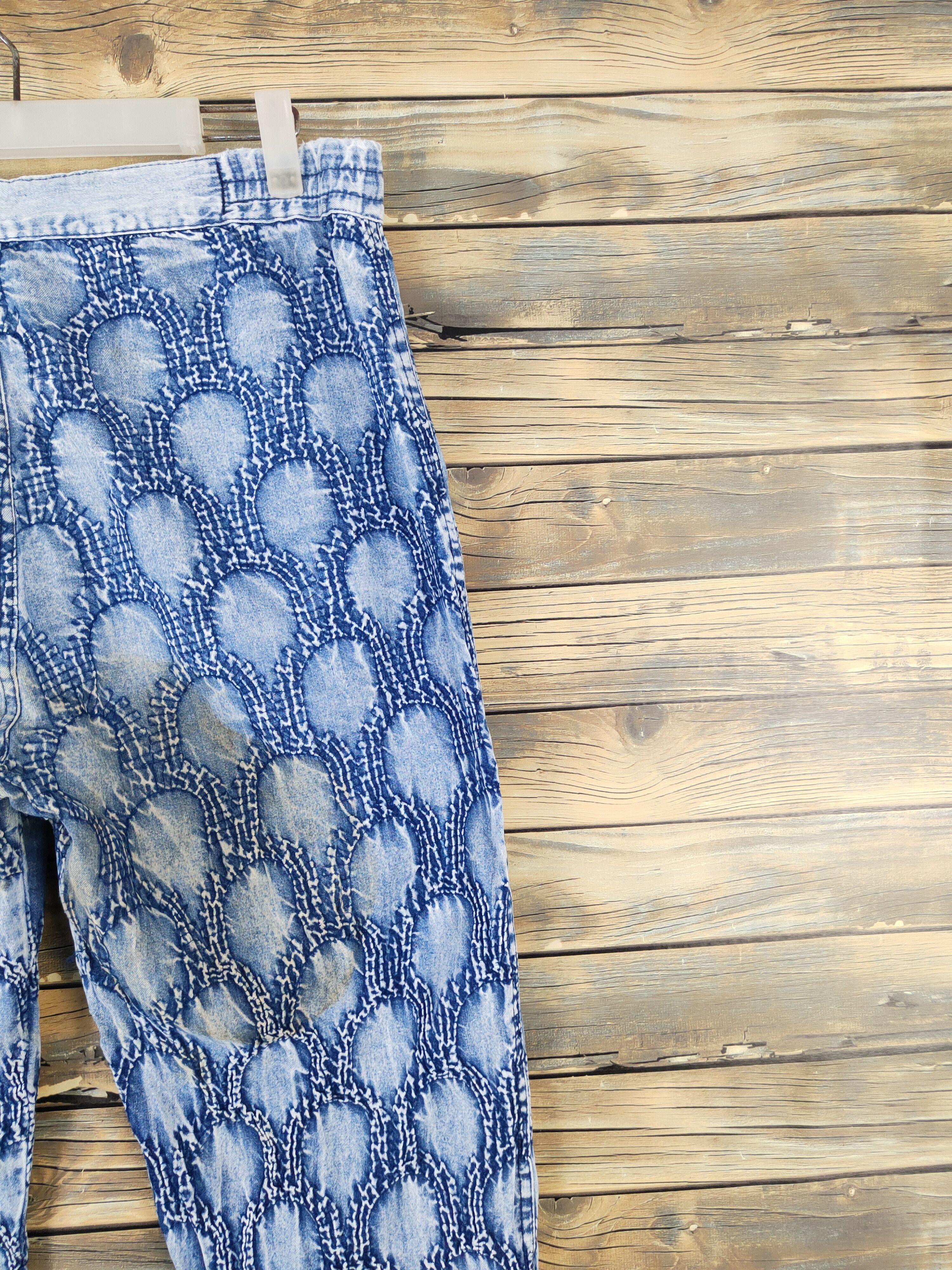Japanese Brand Japan Vintage Blue No Pocket Casual Pants #W1959 Size US 31 - 12 Thumbnail