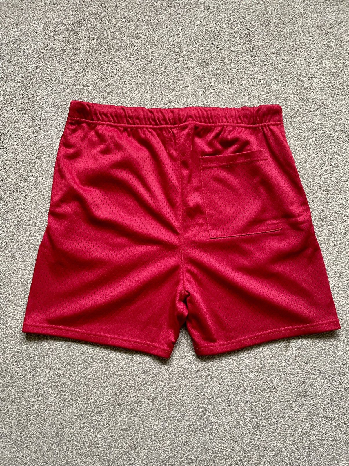 Fear of God FOG Essentials FW18 Mesh Shorts - Red (PacSun Receipt) Size US 34 / EU 50 - 2 Thumbnail