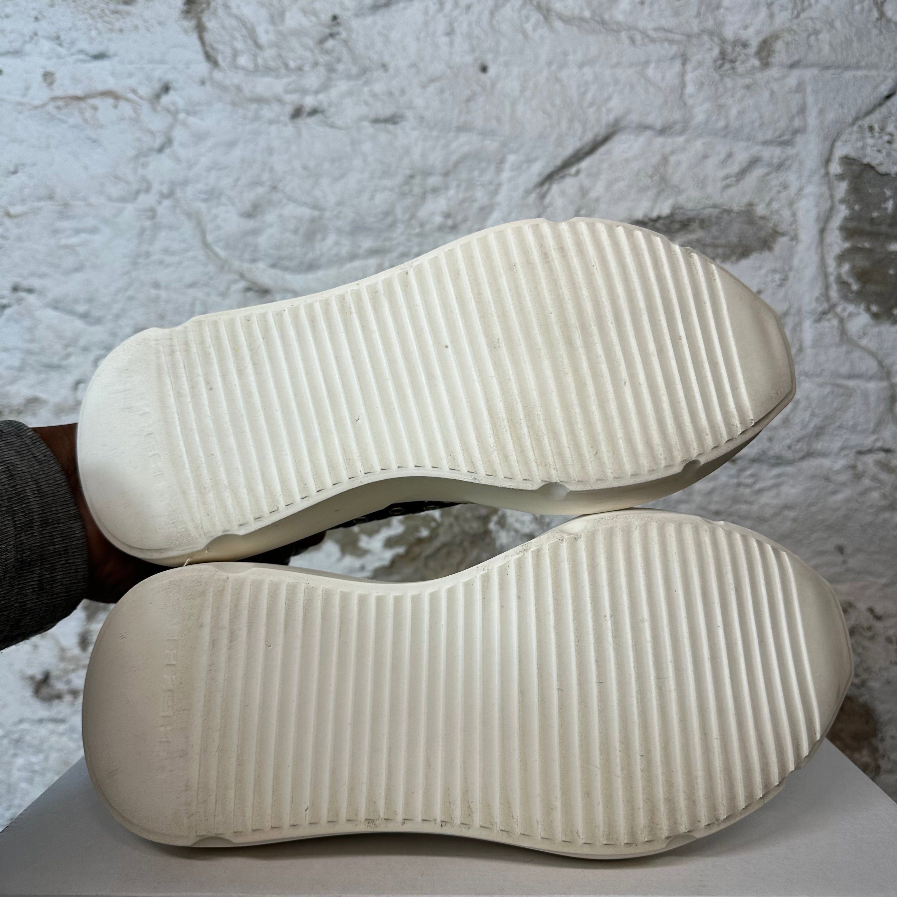 Rick Owens Rick Owens Abstract Eyelette Black Milk Sneaker Sz 6 (38) Size US 6 / EU 39 - 6 Thumbnail