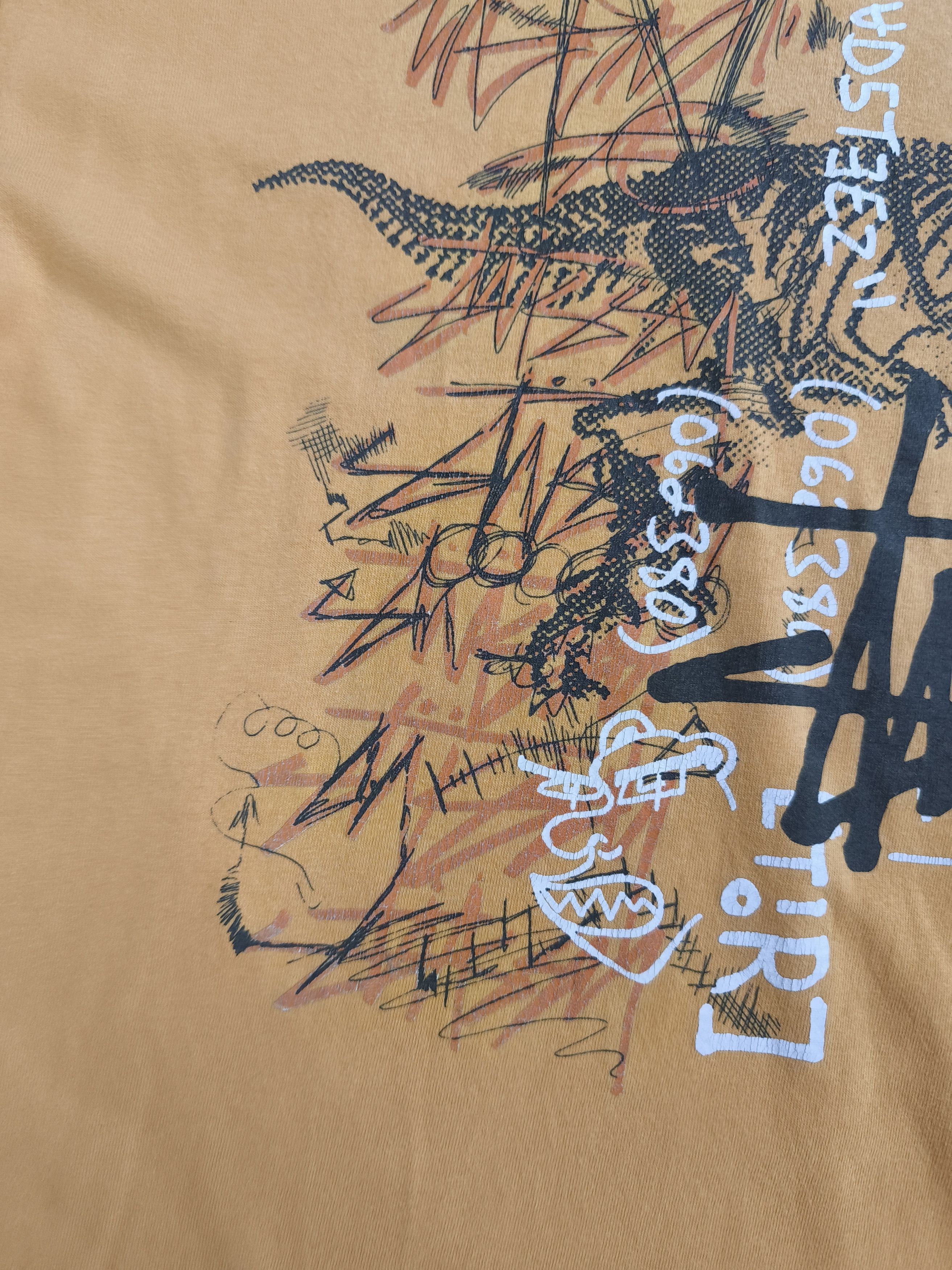Stussy Vintage Stussy Dinosaur Skeleton Tee Size US L / EU 52-54 / 3 - 6 Thumbnail