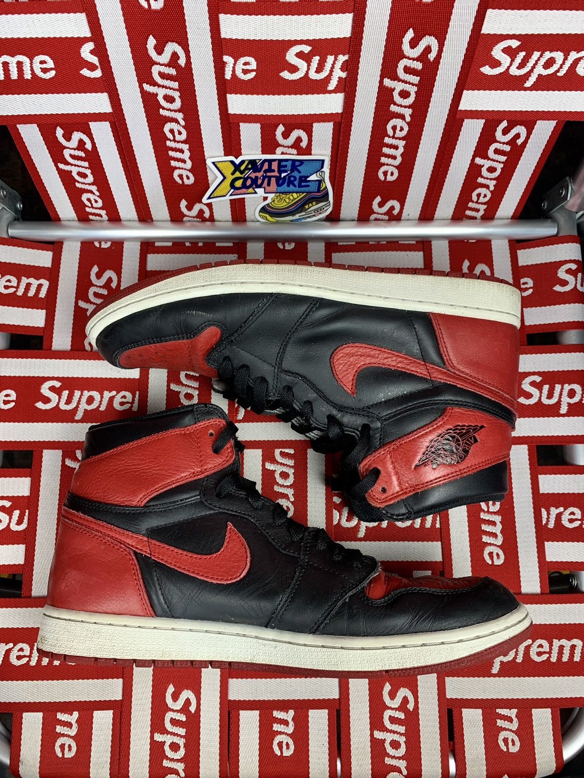 Jordan Brand × Nike Jordan 1 Retro High Bred Banned (2016) Size 11 Size US 11 / EU 44 - 2 Thumbnail