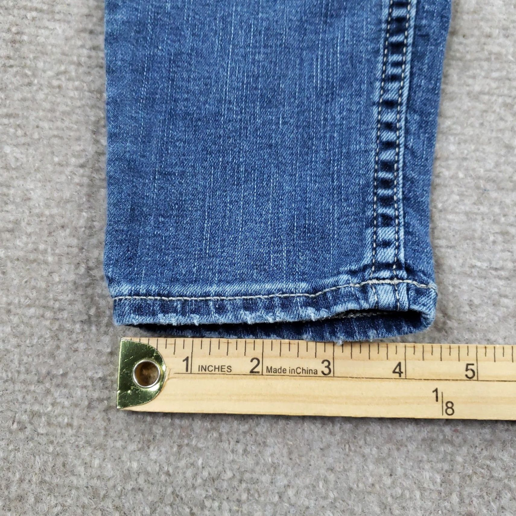 Silver Jeans Co. Silver Jeans Womens Jeans Curvy Mid Skinny Mid Rise Blue 24x29 Stretch Denim Slim Zip Button Logo Pockets Size 42" / US 20 - 4 Thumbnail