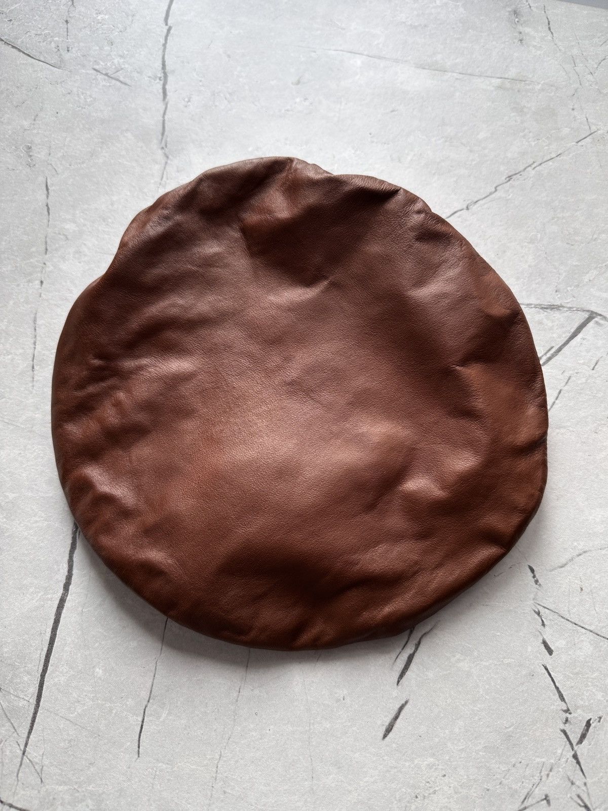 Gucci Leather Beret Hat Brown Size M 57 Linen Lining Size ONE SIZE - 1 Thumbnail