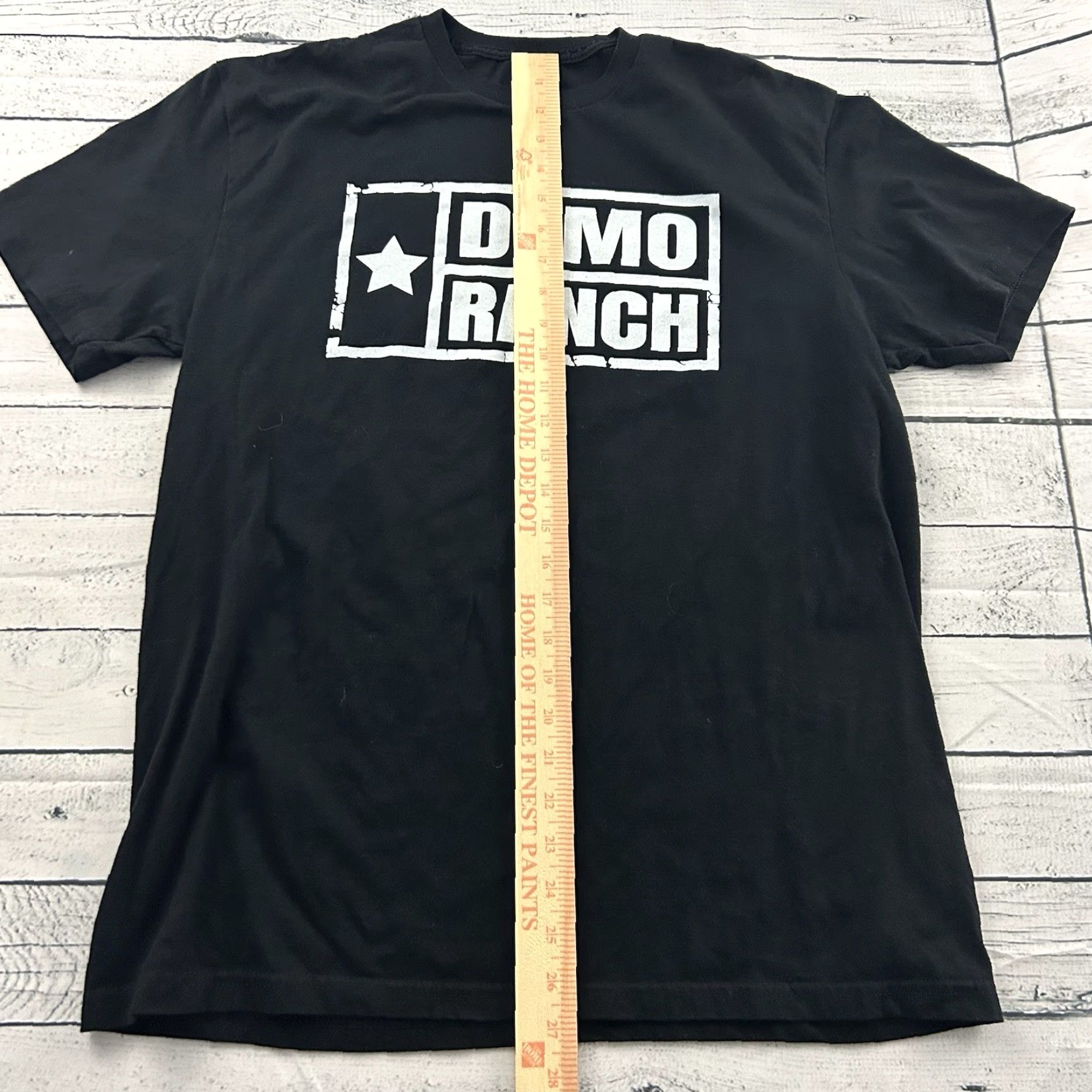Vintage Bunker Branding Demo Ranch Short Sleeve T Shirt Men's Large Black Size US L / EU 52-54 / 3 - 3 Thumbnail