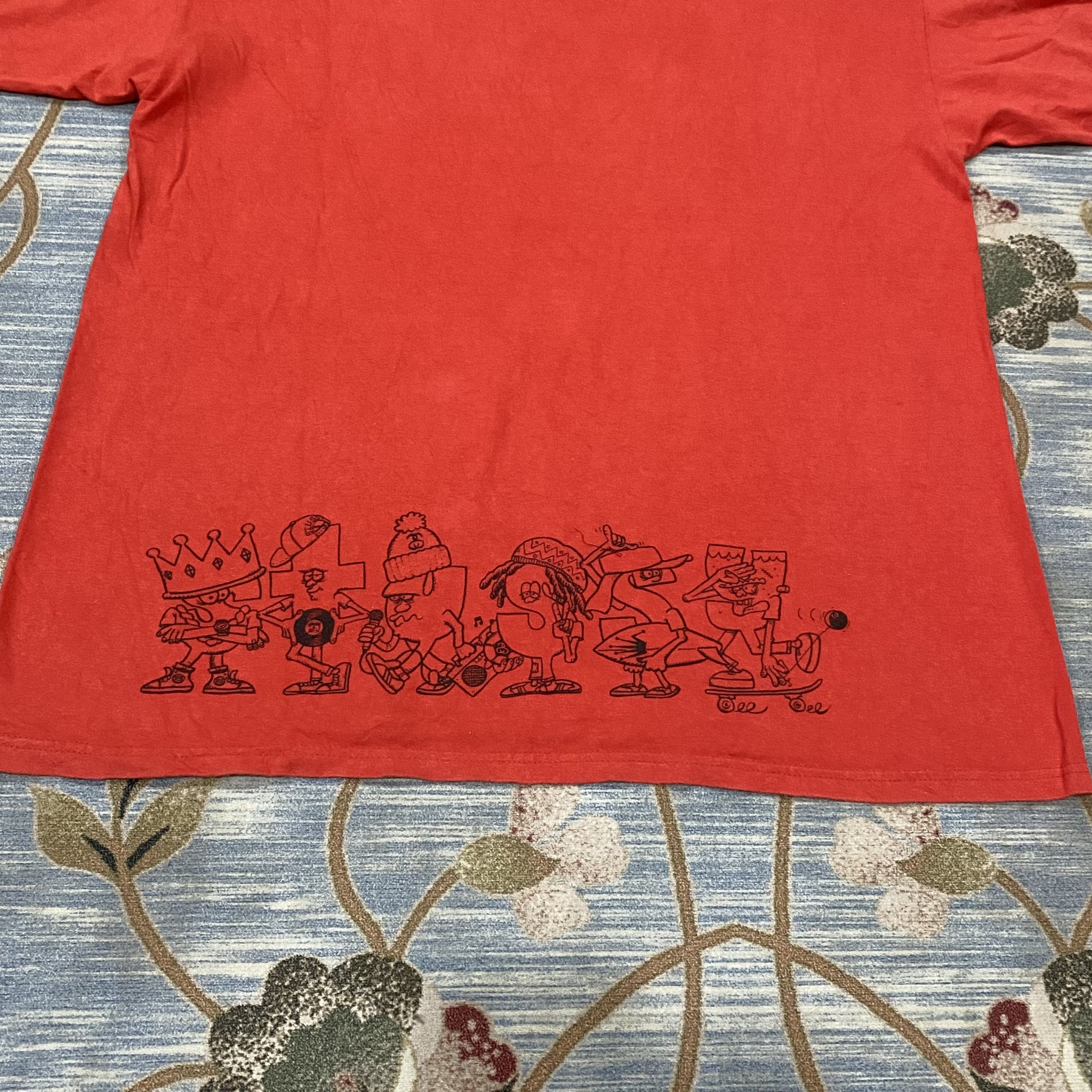 Stussy Rare 00s Vintage Stussy T Word Character tee tshirt Size US L / EU 52-54 / 3 - 4 Thumbnail