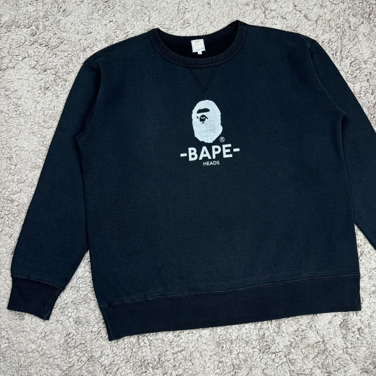 Bape Bape Heads Crewneck Size US L / EU 52-54 / 3 - 3 Thumbnail