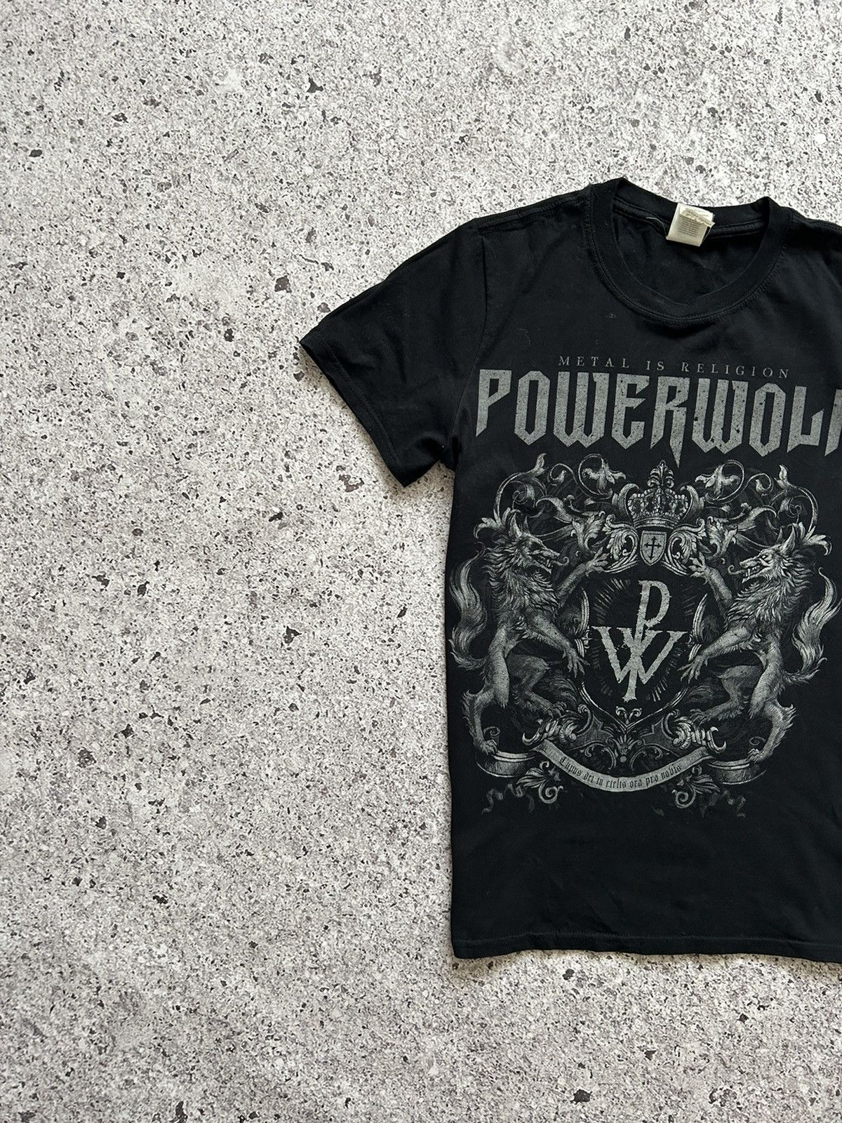 Band Tees × Vintage Vintage Powerwolf Metal Is Religion Rock Band T-shirt Size US S / EU 44-46 / 1 - 4 Thumbnail