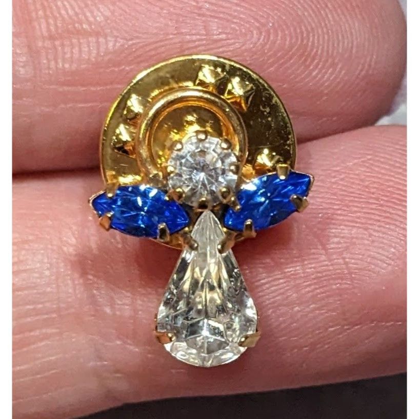 Other Vintage September Birthday Angel Lapel Pin Size ONE SIZE - 3 Thumbnail