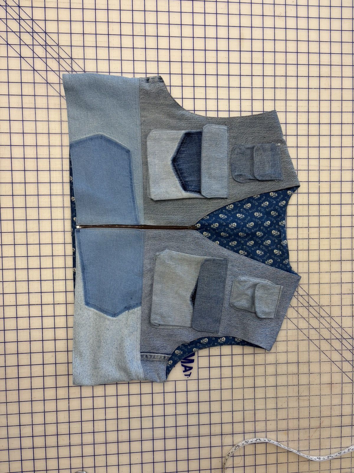 Other Noisette Flannel-Lined Denim Utility Vest Size US XL / EU 56 / 4 - 3 Thumbnail