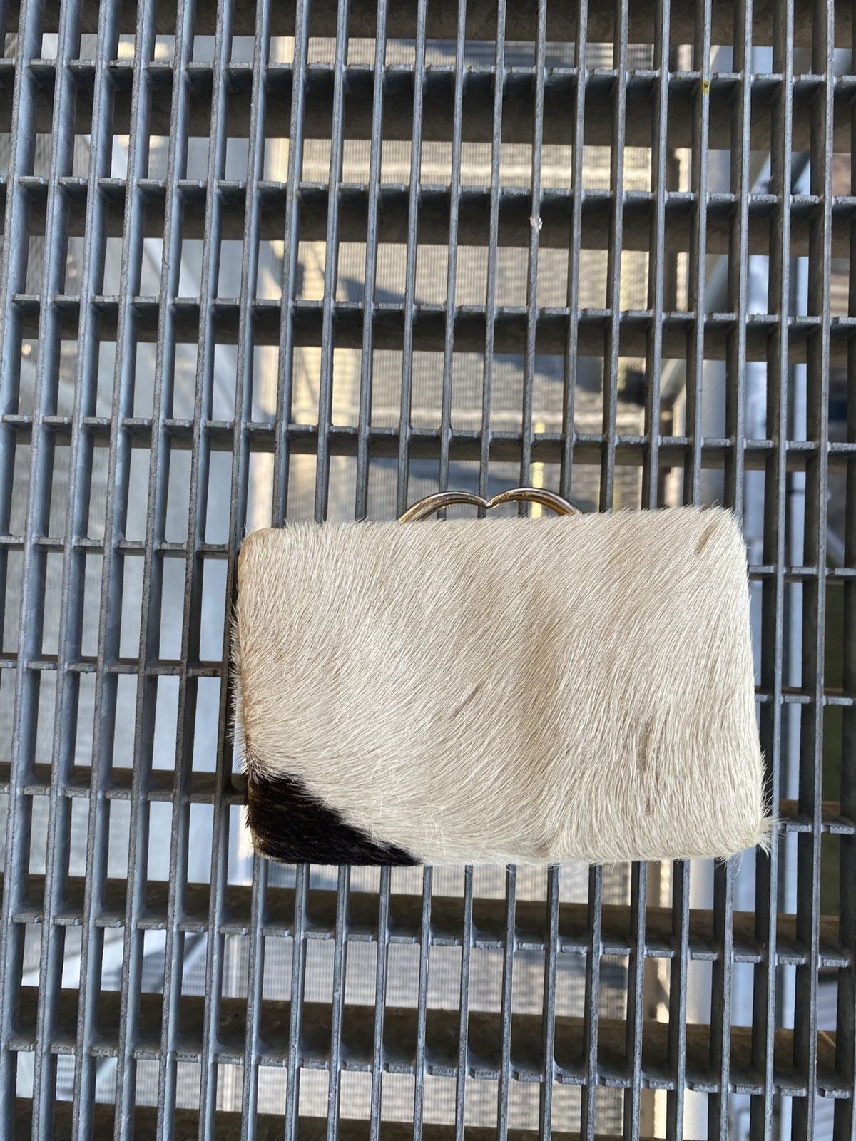 Vintage Avant-garde Cow Hair Leather Wallet Size ONE SIZE - 2 Thumbnail