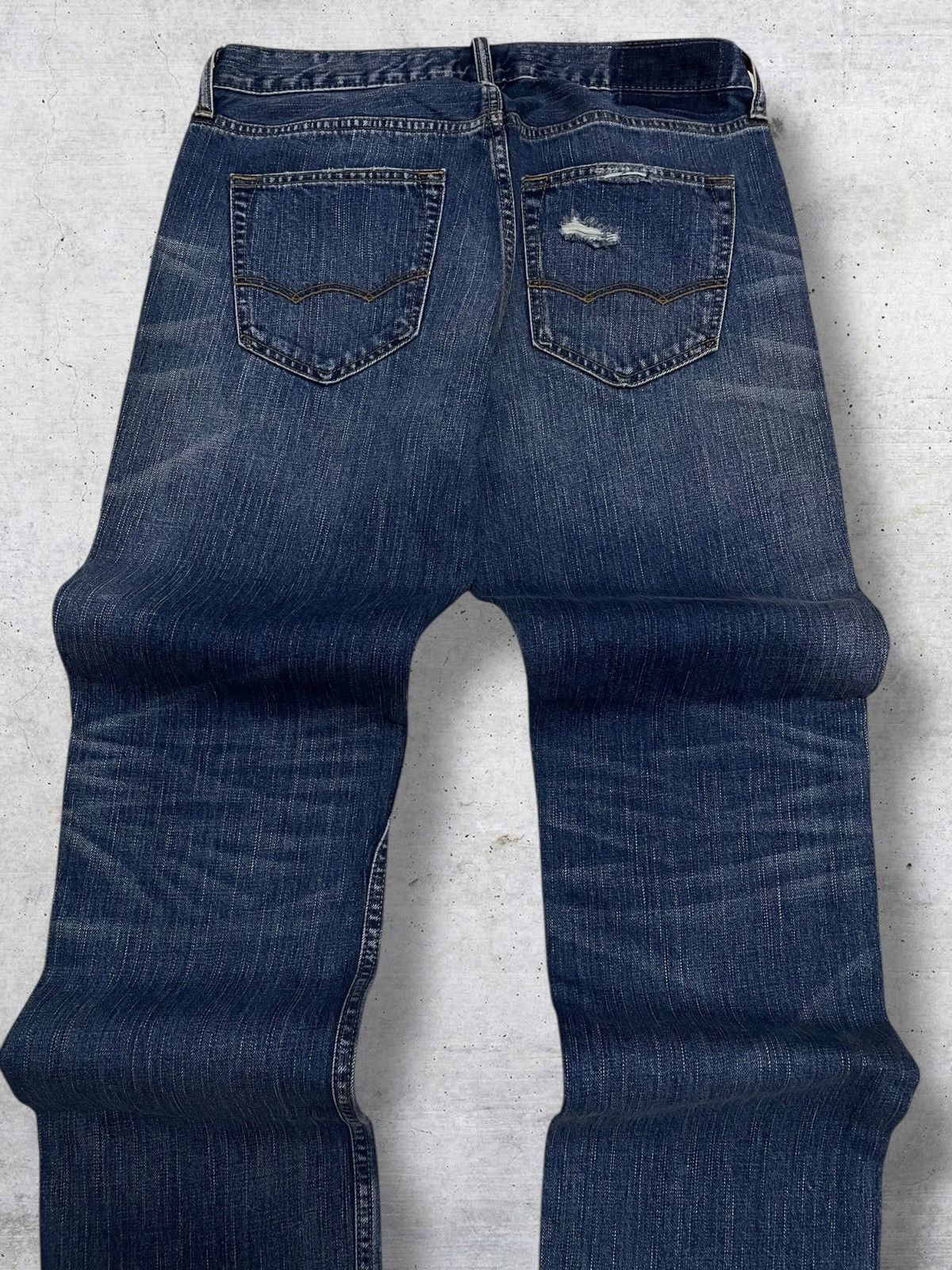 Japanese Brand VINTAGE AMERICAN EAGLE RARE DESIGN PATCHWORK RIPPED DENIM Size US 31 - 11 Thumbnail